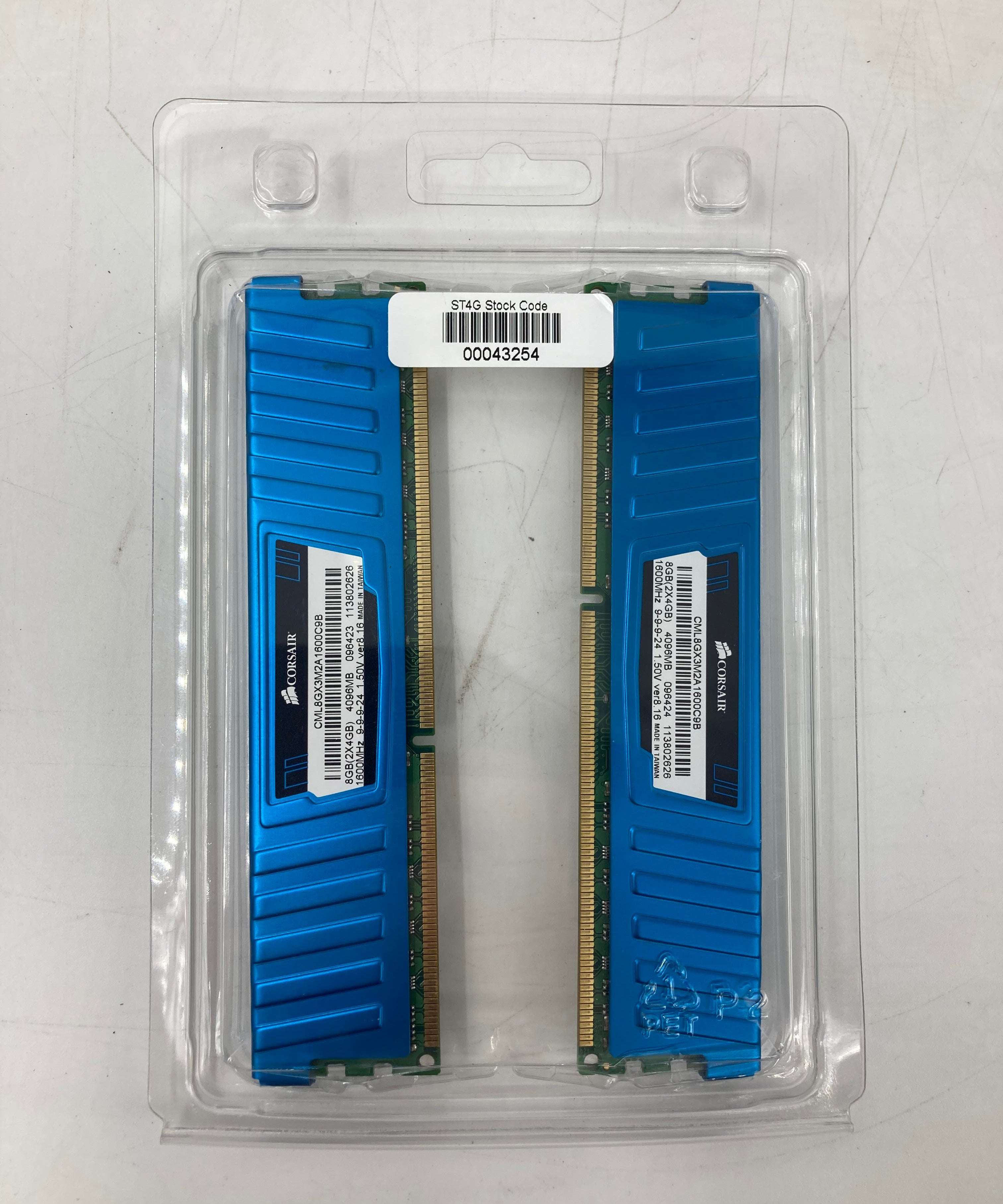 Corsair CML8GX3M2A1600C9B 16GB (2x8GB) DDR3 RAM 1600MHz