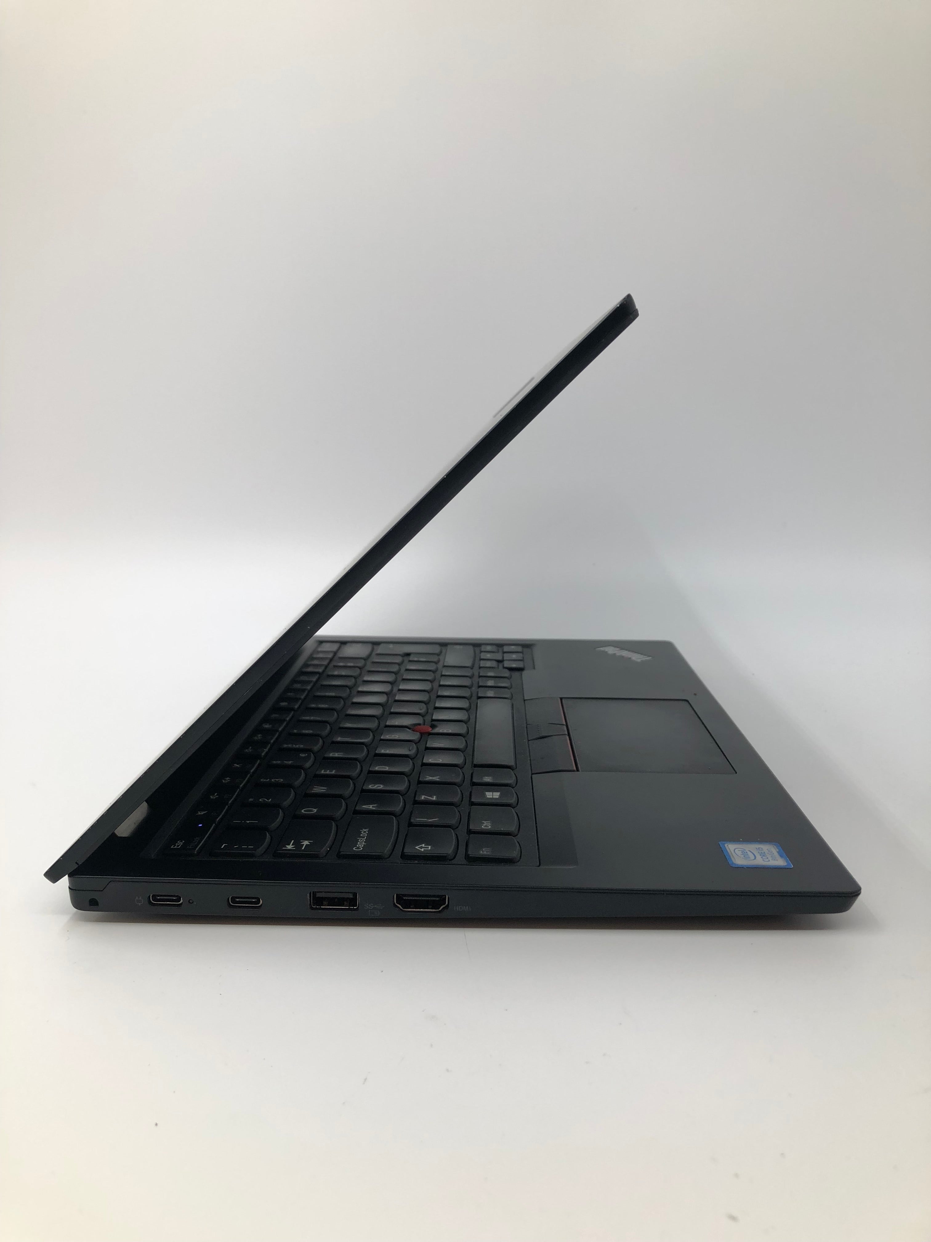 Lenovo ThinkPad L380 side view showing USB-C, USB, charging, and HDMI ports