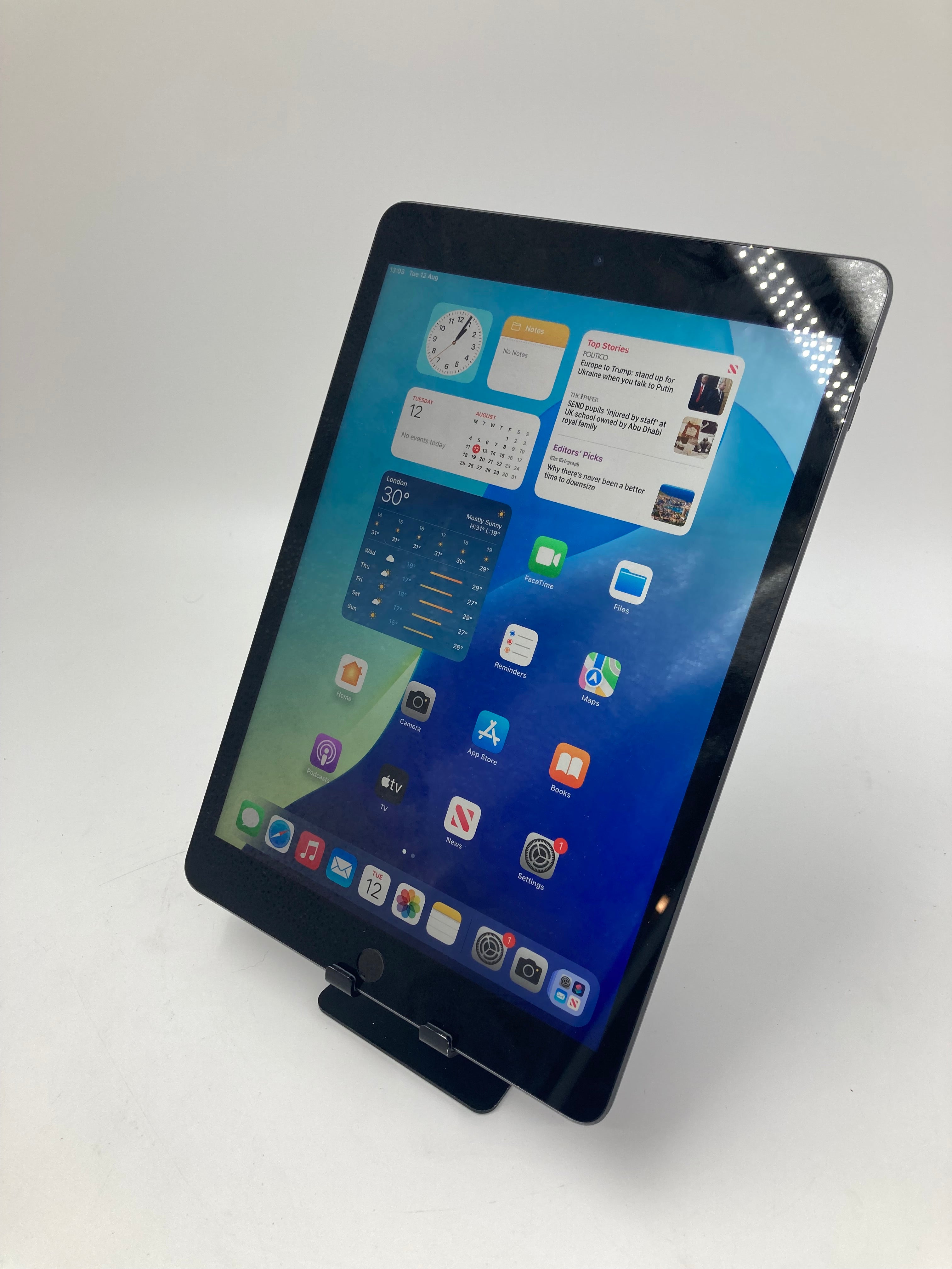 Apple iPad 9th Generation 10.2" Screen 64GB Storage Wi-Fi Only Space Grey