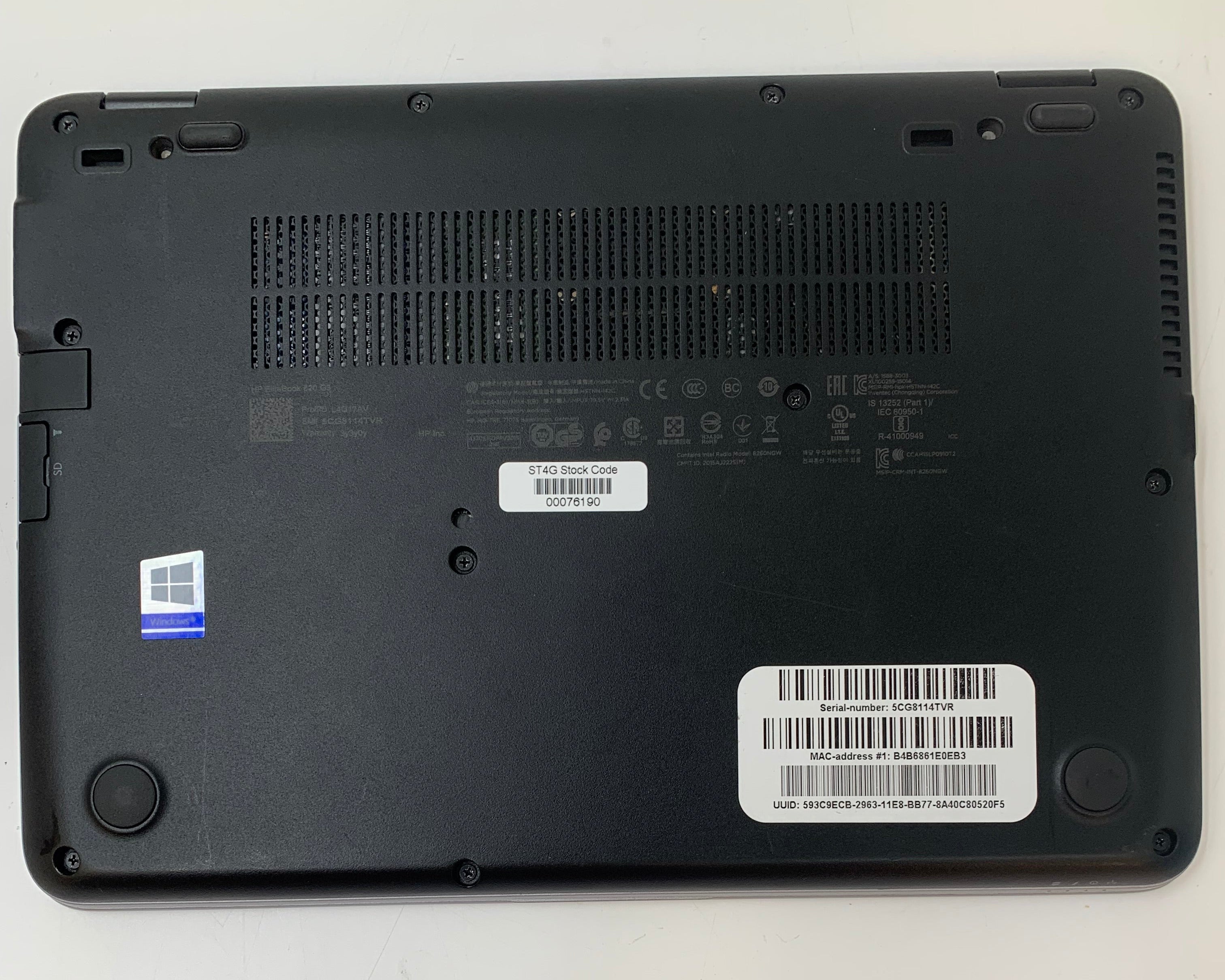 HP EliteBook 820 G3 | 12.5" HD | i5 6th Gen | 4GB RAM | 128GB SSD | W11 Pro