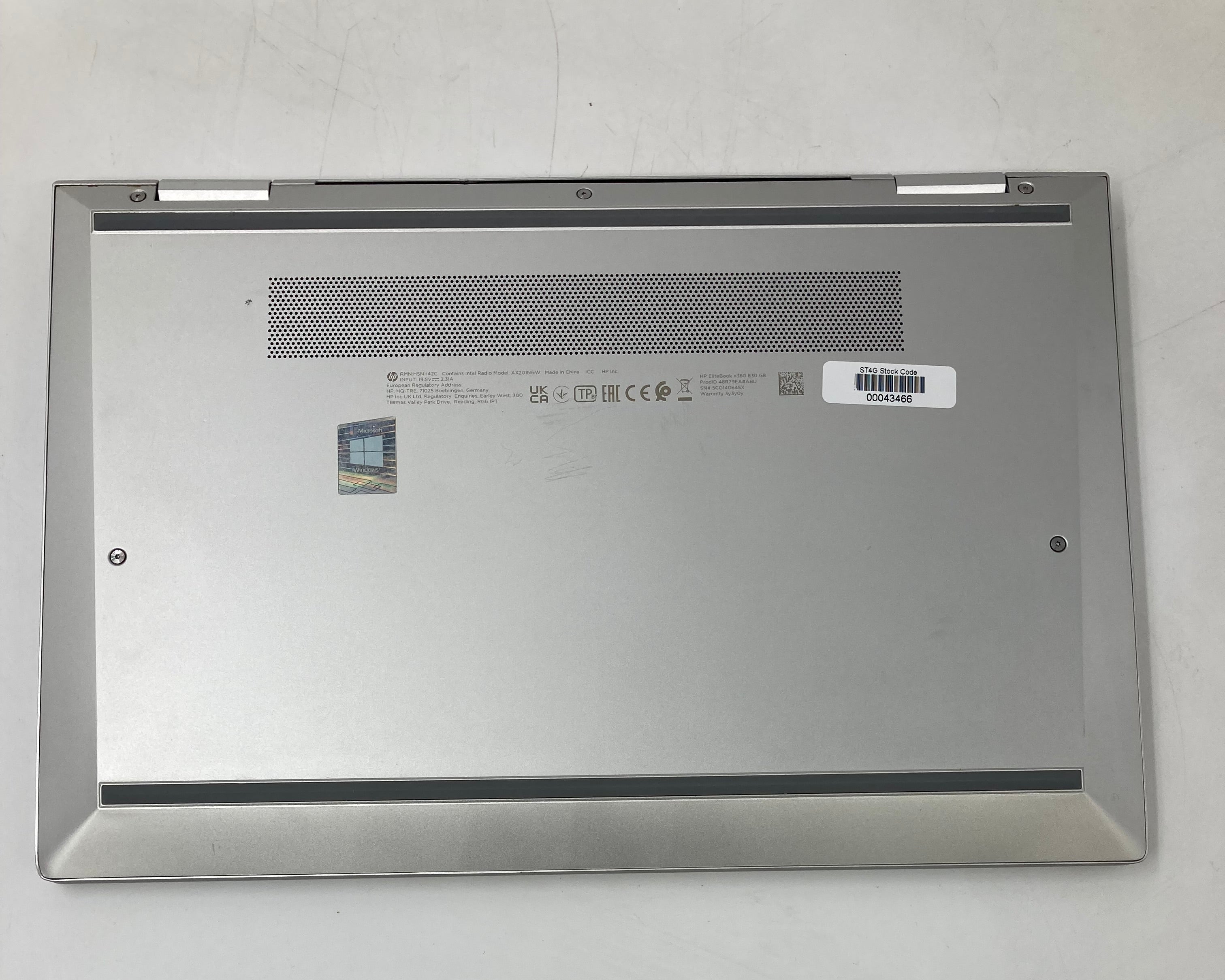 HP Laptop EliteBook X360 830 G8 13.3" Touch i5 11th Gen 16GB RAM 256GB SSD W11 7