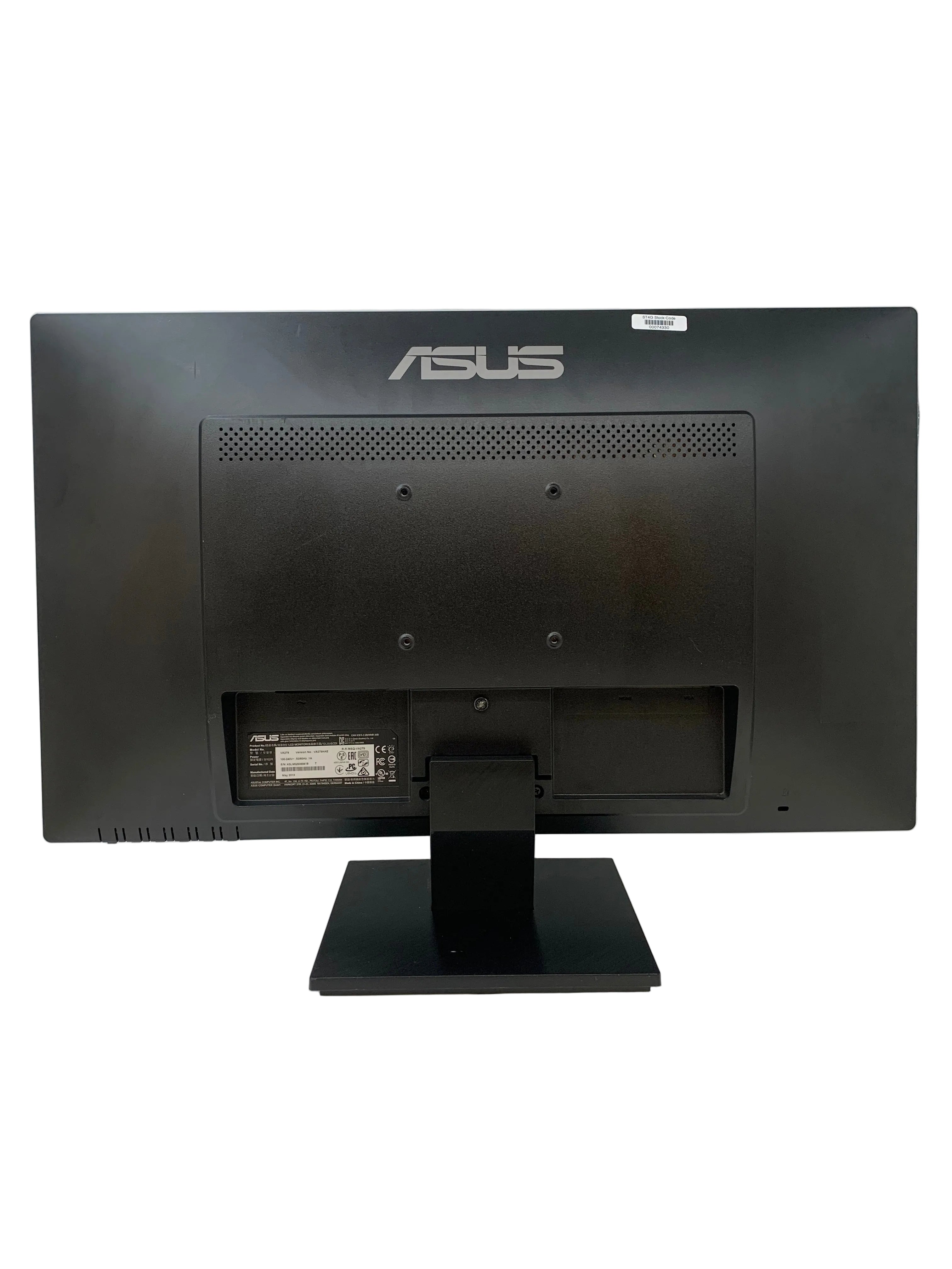 Asus VA279HAE Monitor, 27" FHD (1920 x 1080) VA, 60Hz Refresh, Low Blue Light