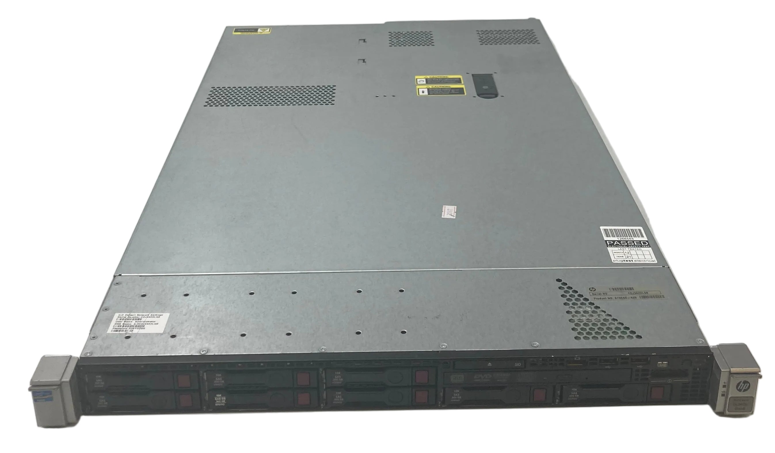 HP ProLiant DL360p Gen 8 | 8x 300GB 2.5" SAS | 2x E5 2620 | 16GB RAM