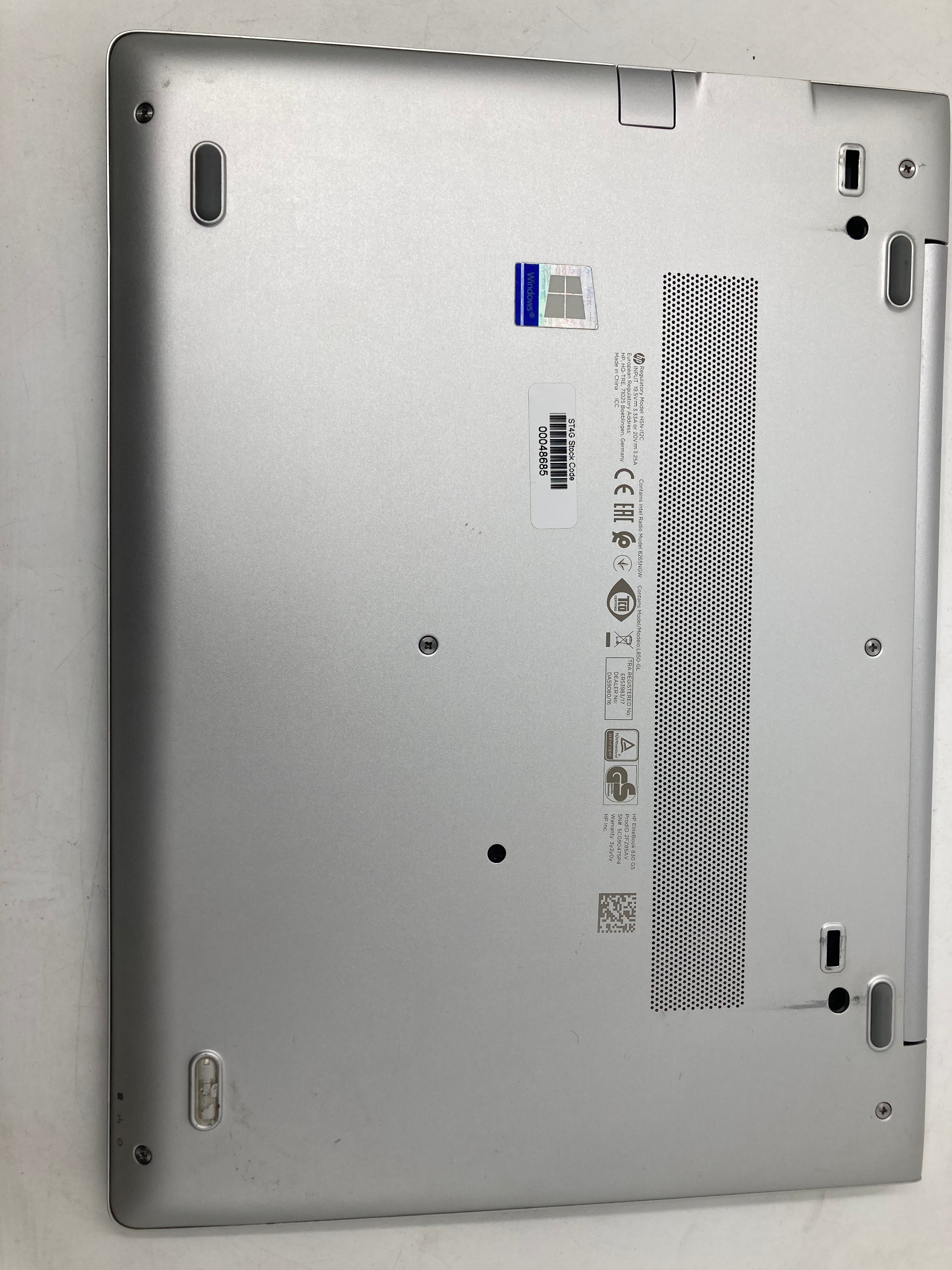 HP EliteBook 830 G5 13" Screen i7 8th Gen No RAM No SSD No OS *Spares*