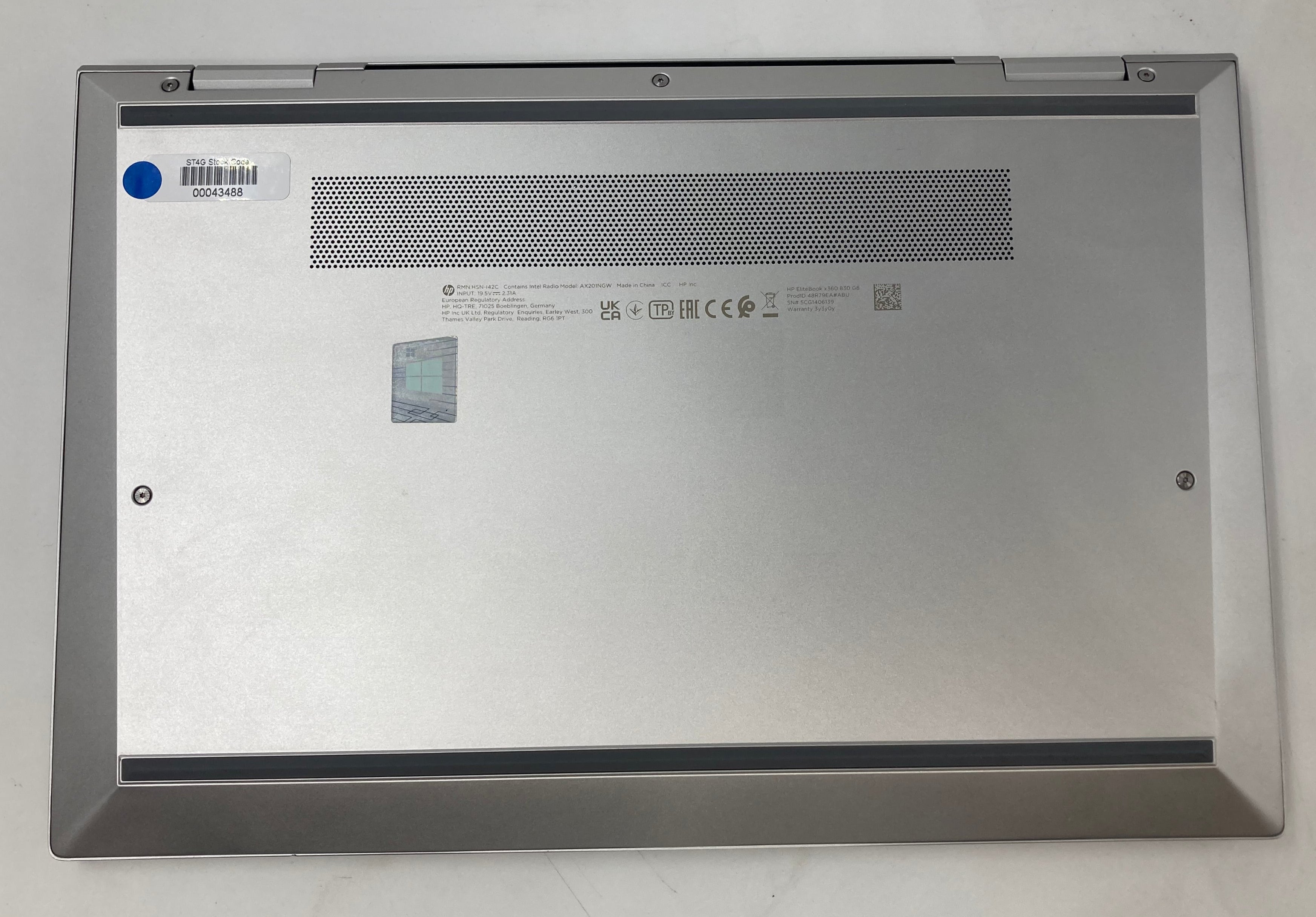 HP Laptop EliteBook X360 830 G8 13.3" Touch i5 11th Gen 16GB RAM 256GB SSD W11