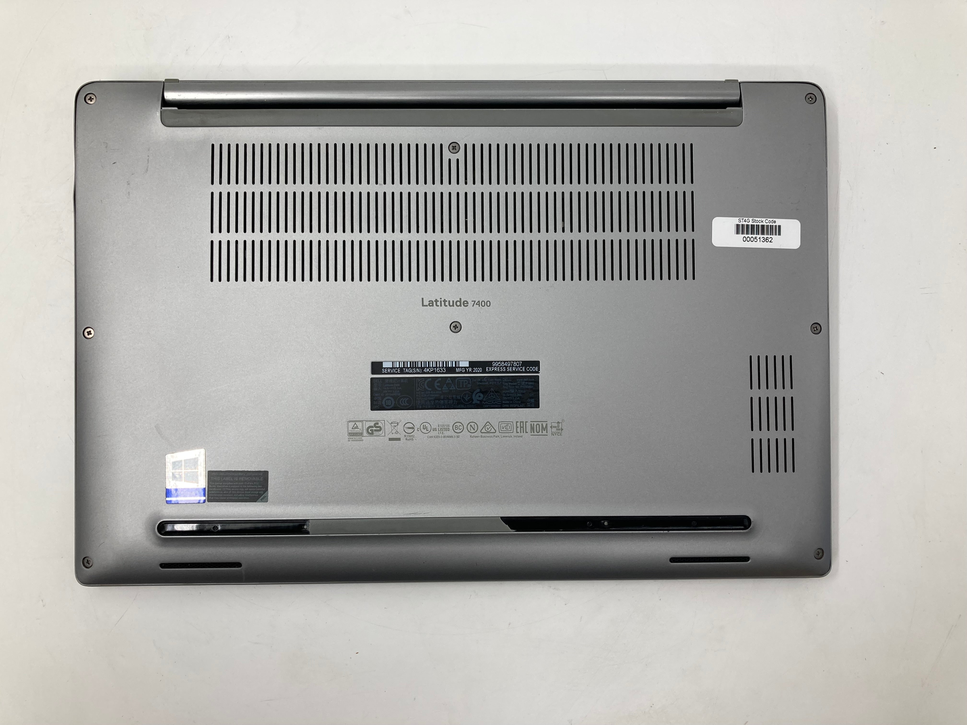 Dell Laptop Latitude 7400 14" i7 8th Gen 16GB RAM 512GB SSD No OS