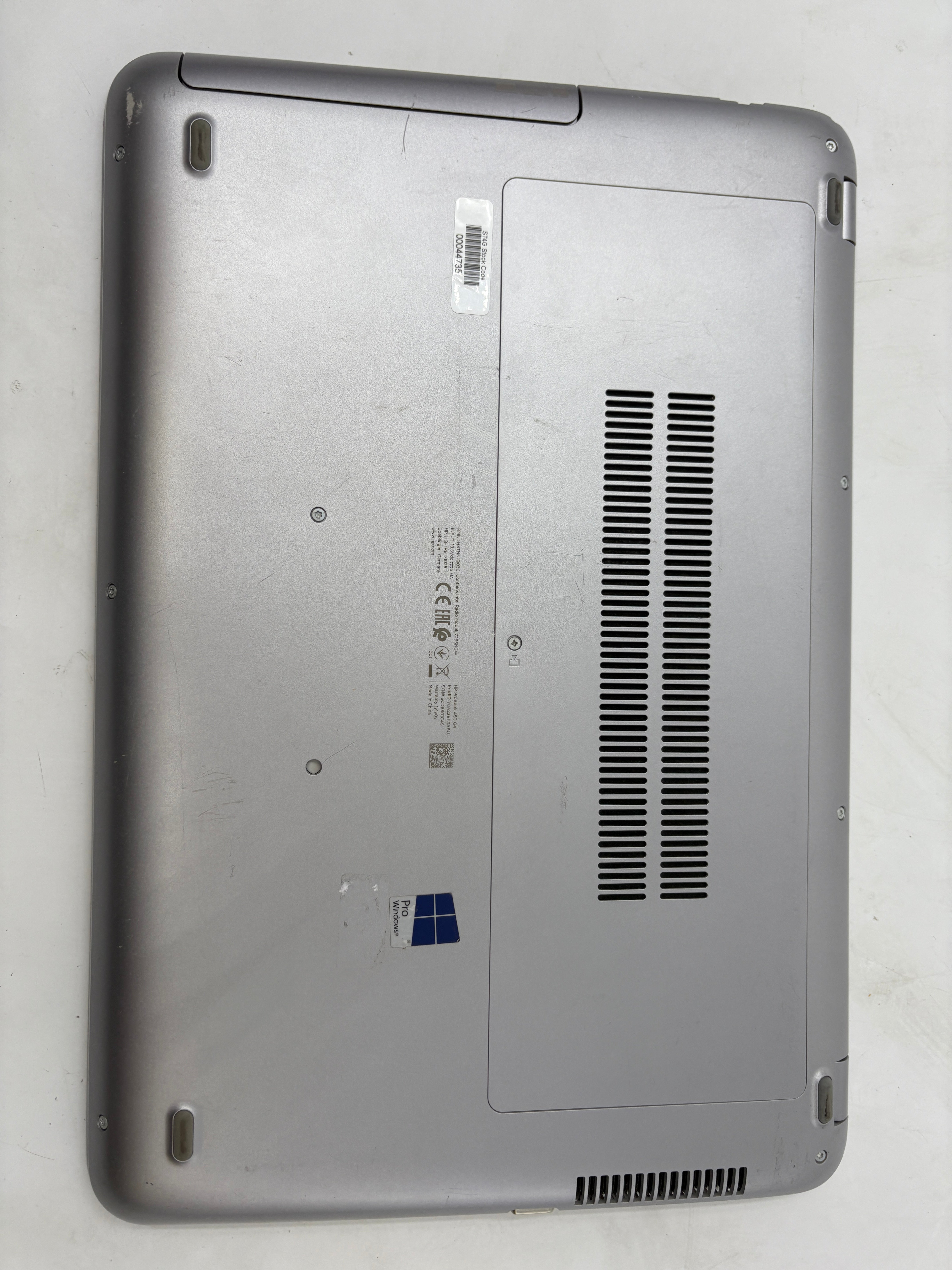 HP Laptop ProBook 450 G4 15.6" Screen i5 7th Gen 8GB RAM NO SSD NO OS
