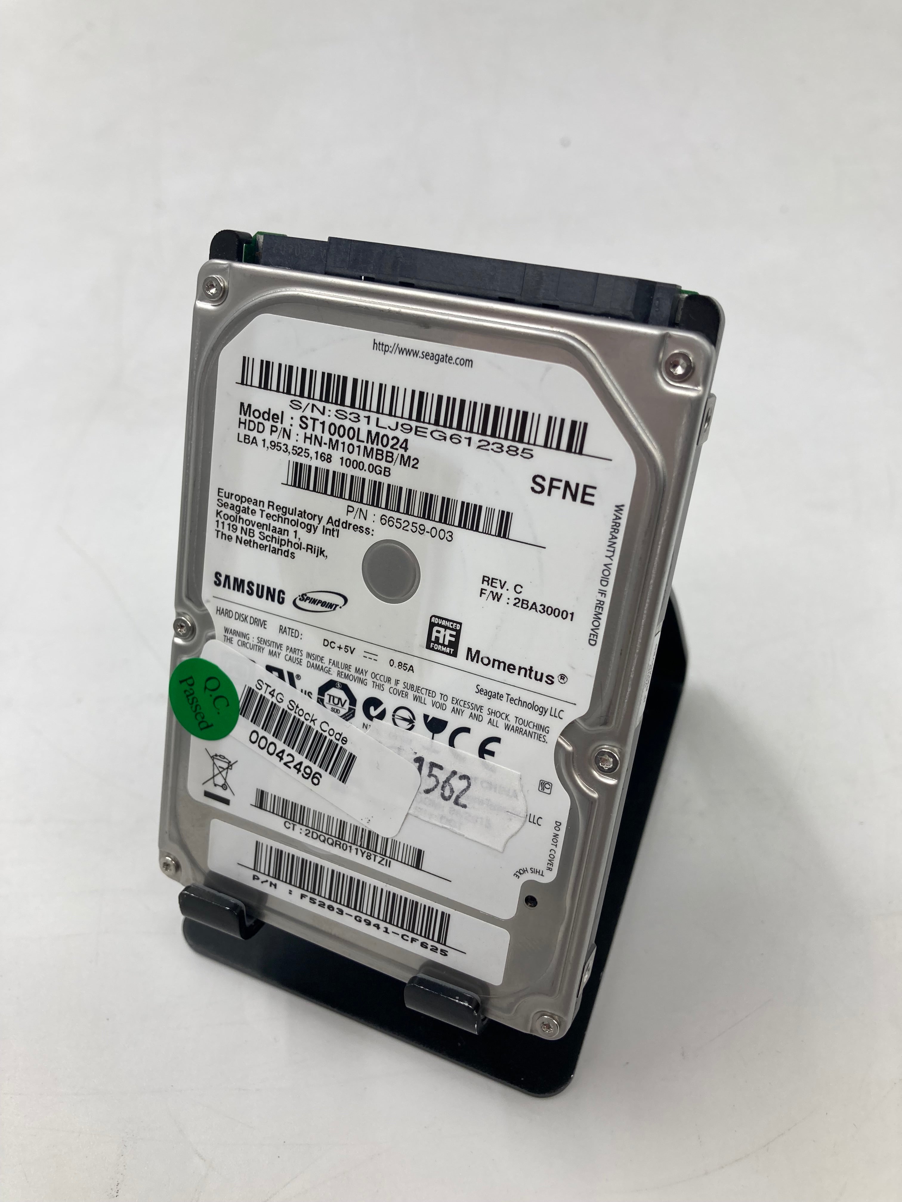 Mixed Models 1TB 2.5" SATA HDD Batch of 6