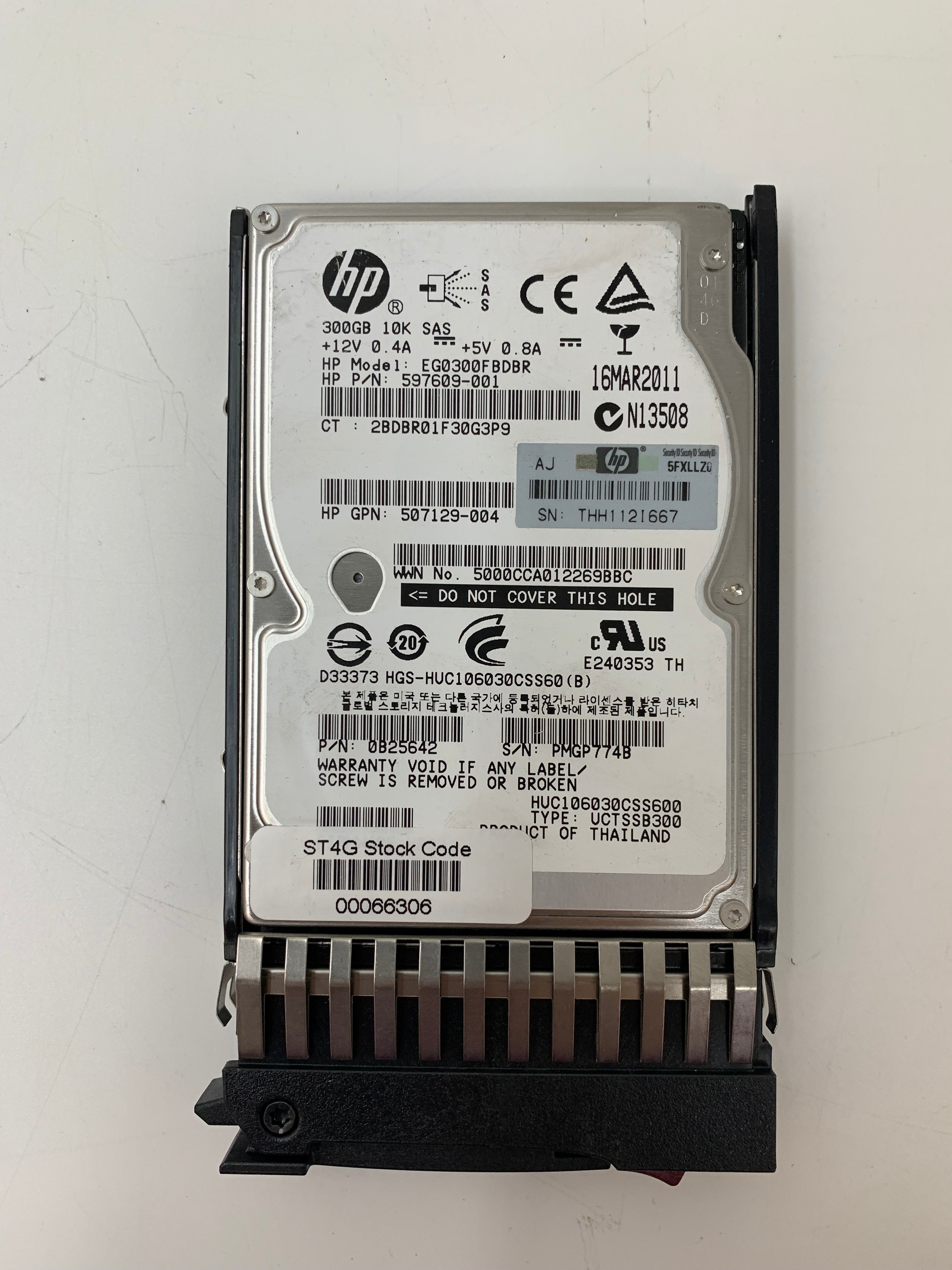 HP Hard Disk Drives | 300GB | SAS | 2.5 Inch | 6Gbps | 10K RPM | Lot of 13
