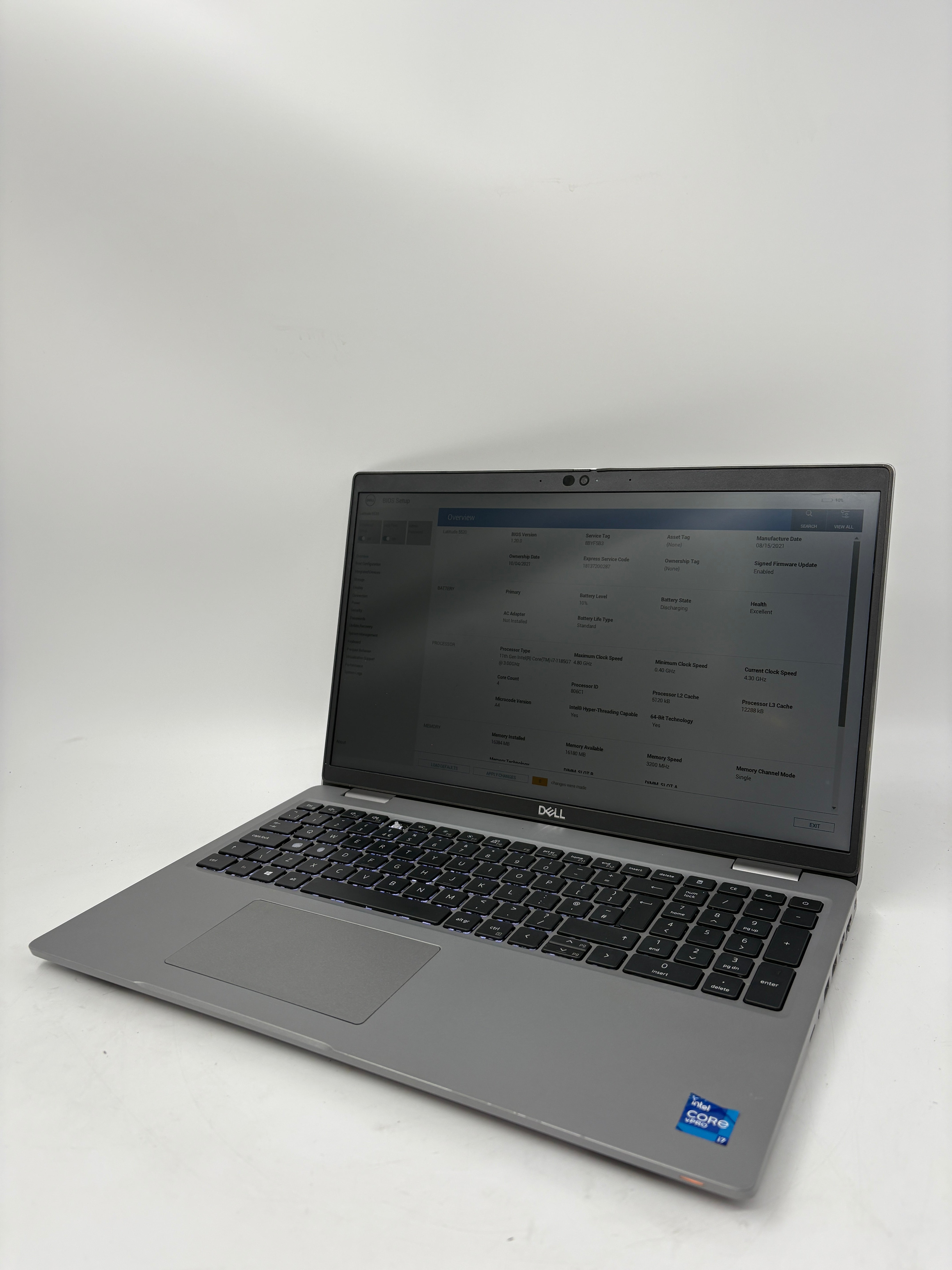 Dell Laptop Latitude 5520 15.6" Screen i7 11th Gen 16GB RAM 512GB SSD W11