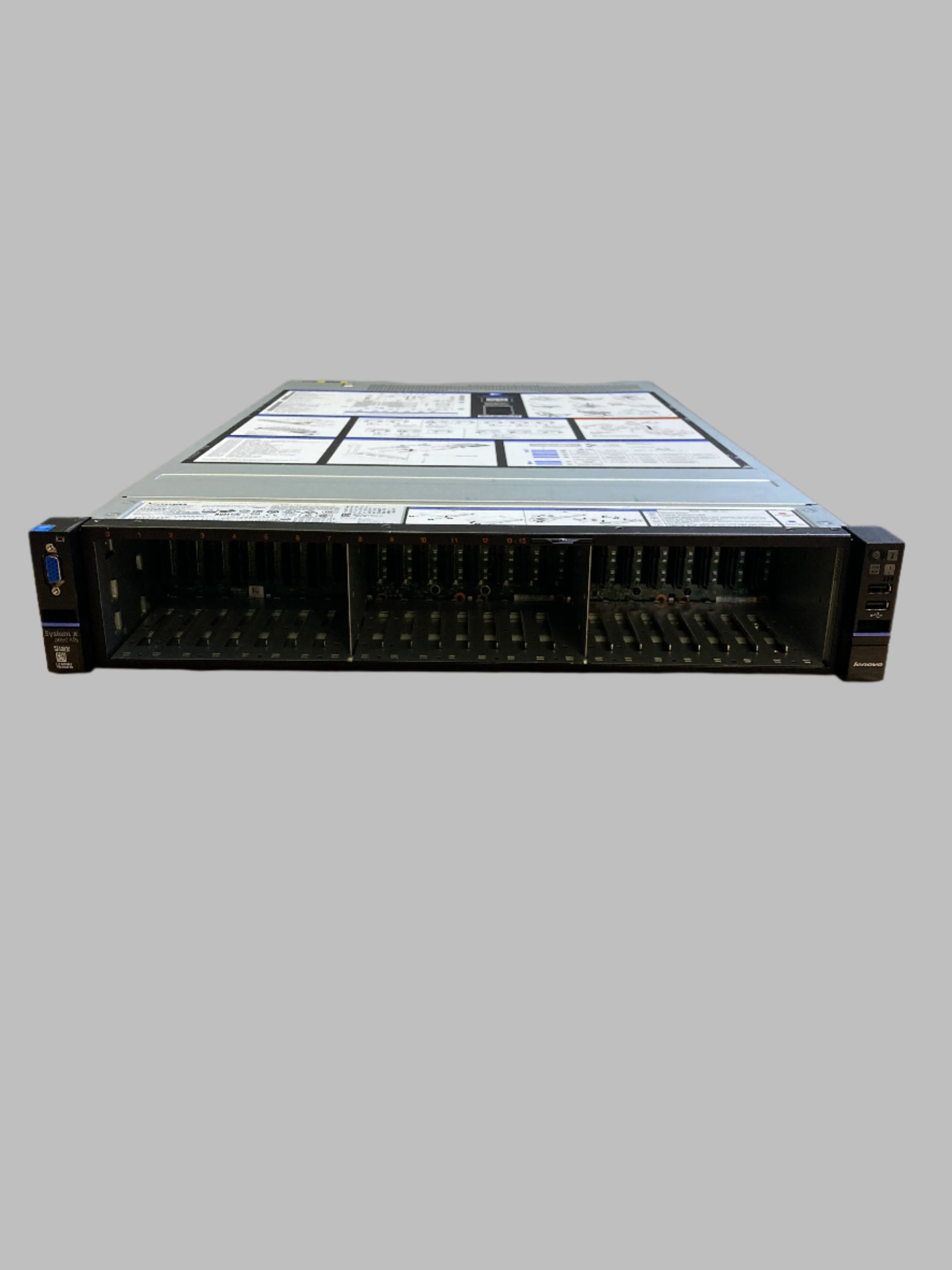 IBM System X 3650 M5 2x Xeon E5-2640 v3 32GB RAM 24x SFF Bay No HDD