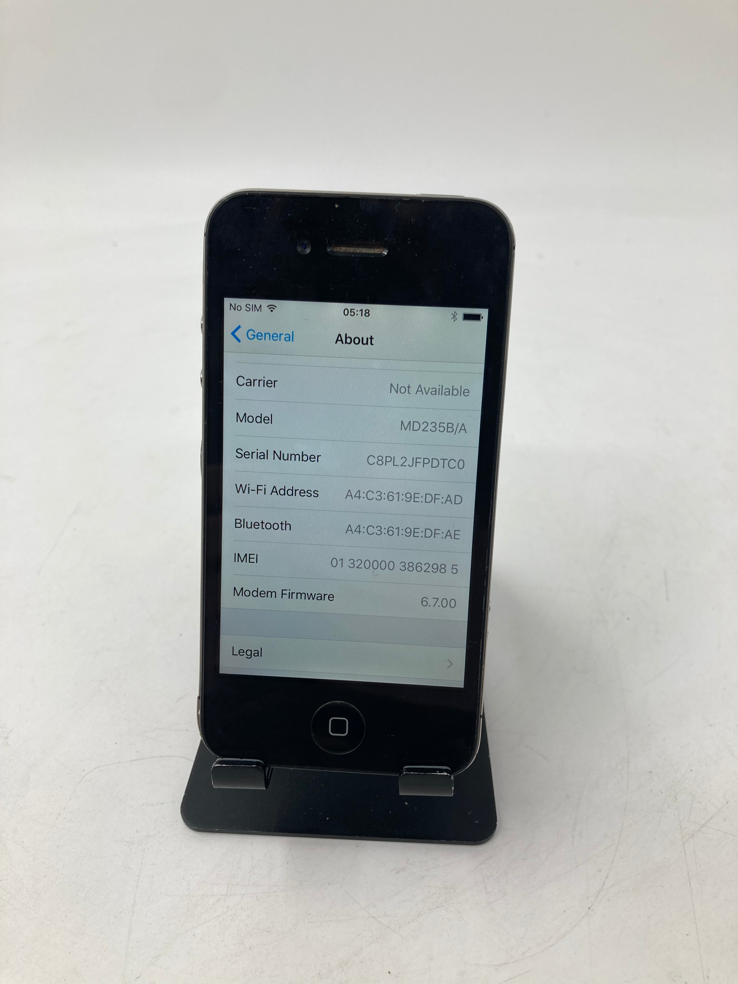 Batch 6x Apple iPhone A1457 A1429 16GB Black Silver