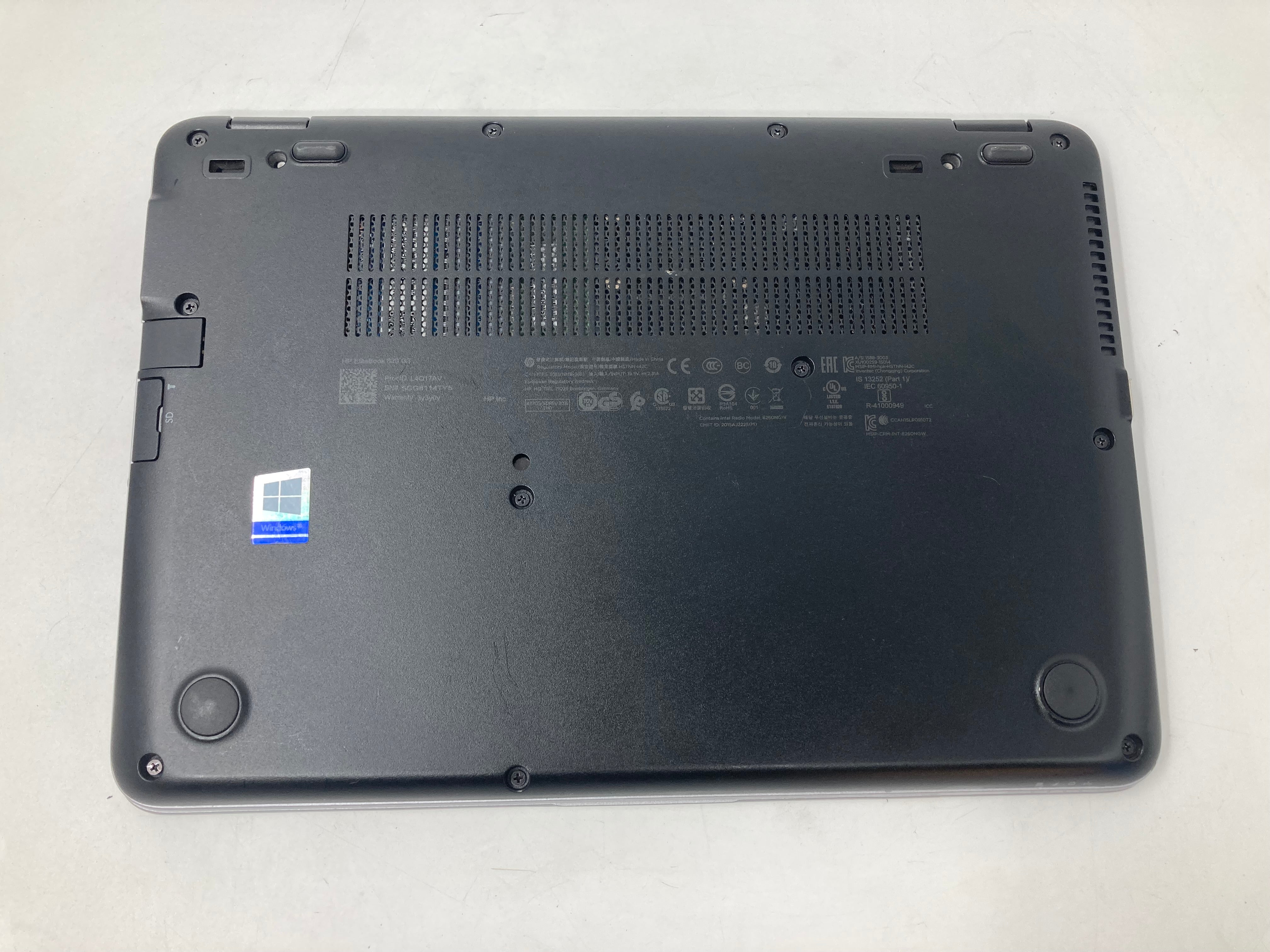 HP EliteBook 820 G3 12.5" Screen i5 6th Gen 4GB RAM No SSD No OS
