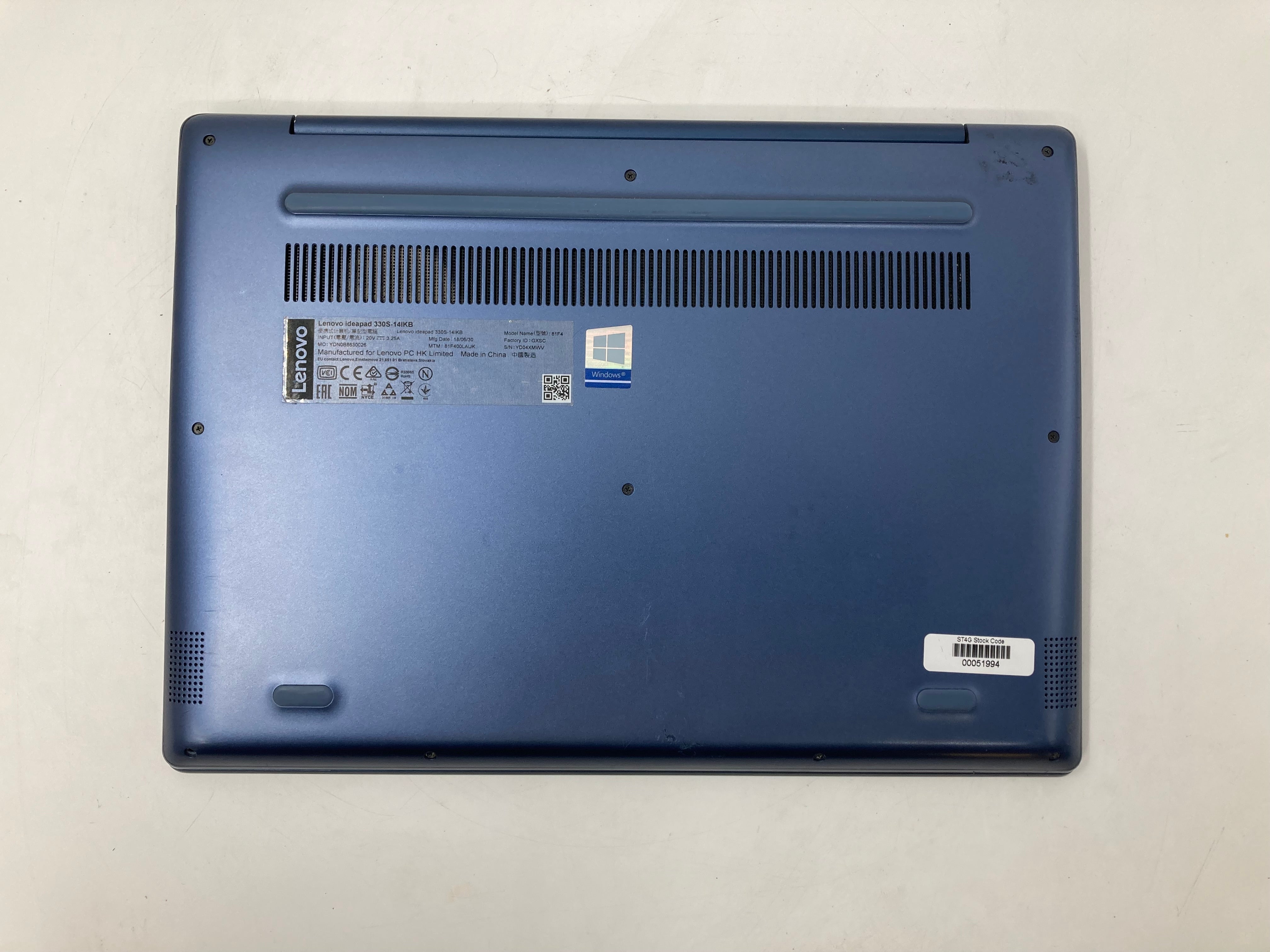 Lenovo Laptop IdeaPad 330S-14IKB 14" Blue i5 8th Gen No RAM No HDD *Spares* #1