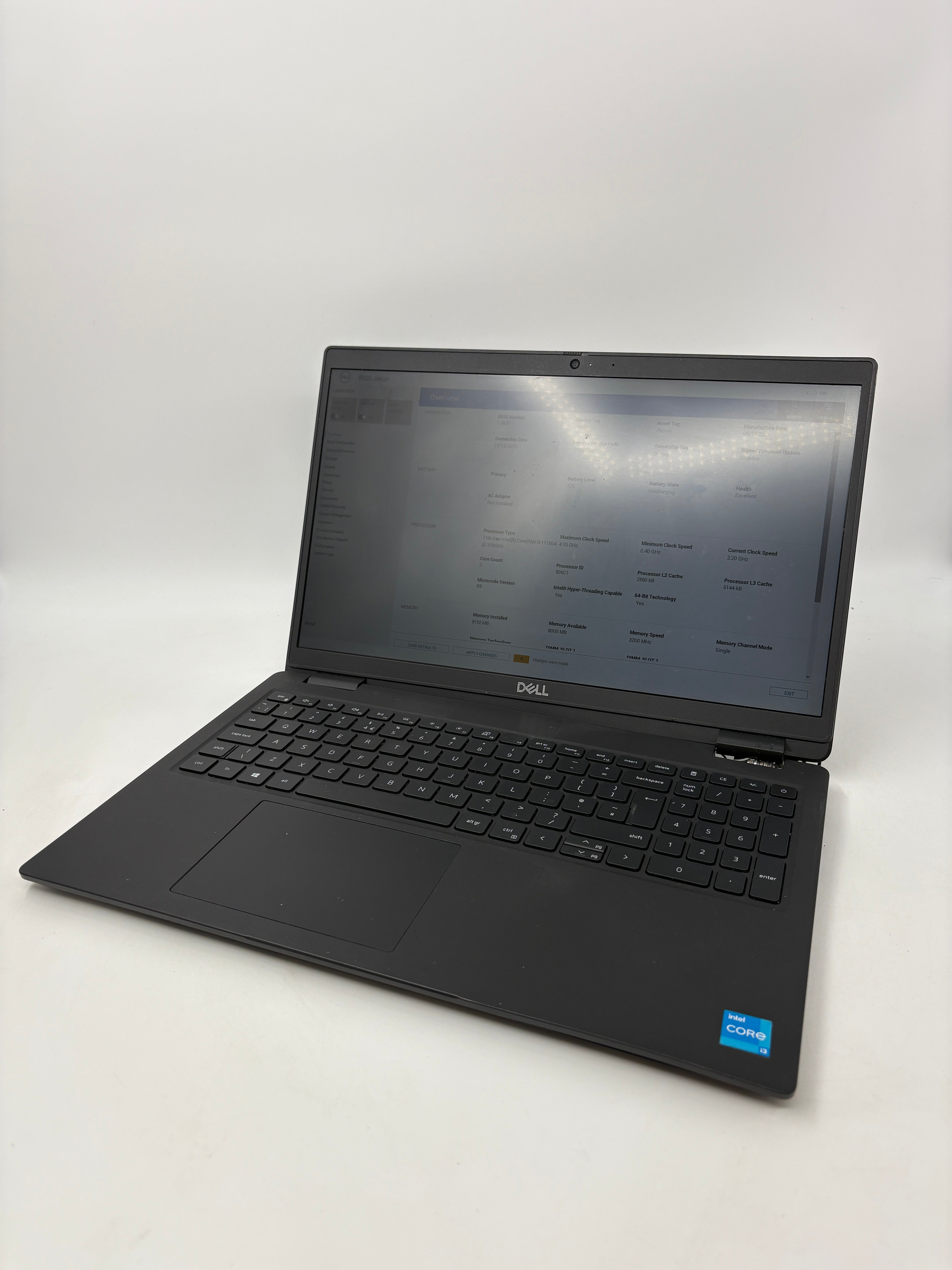Dell Laptop Latitude 3520 15.6" Screen i3 11th Gen 8GB RAM No SSD No OS #1