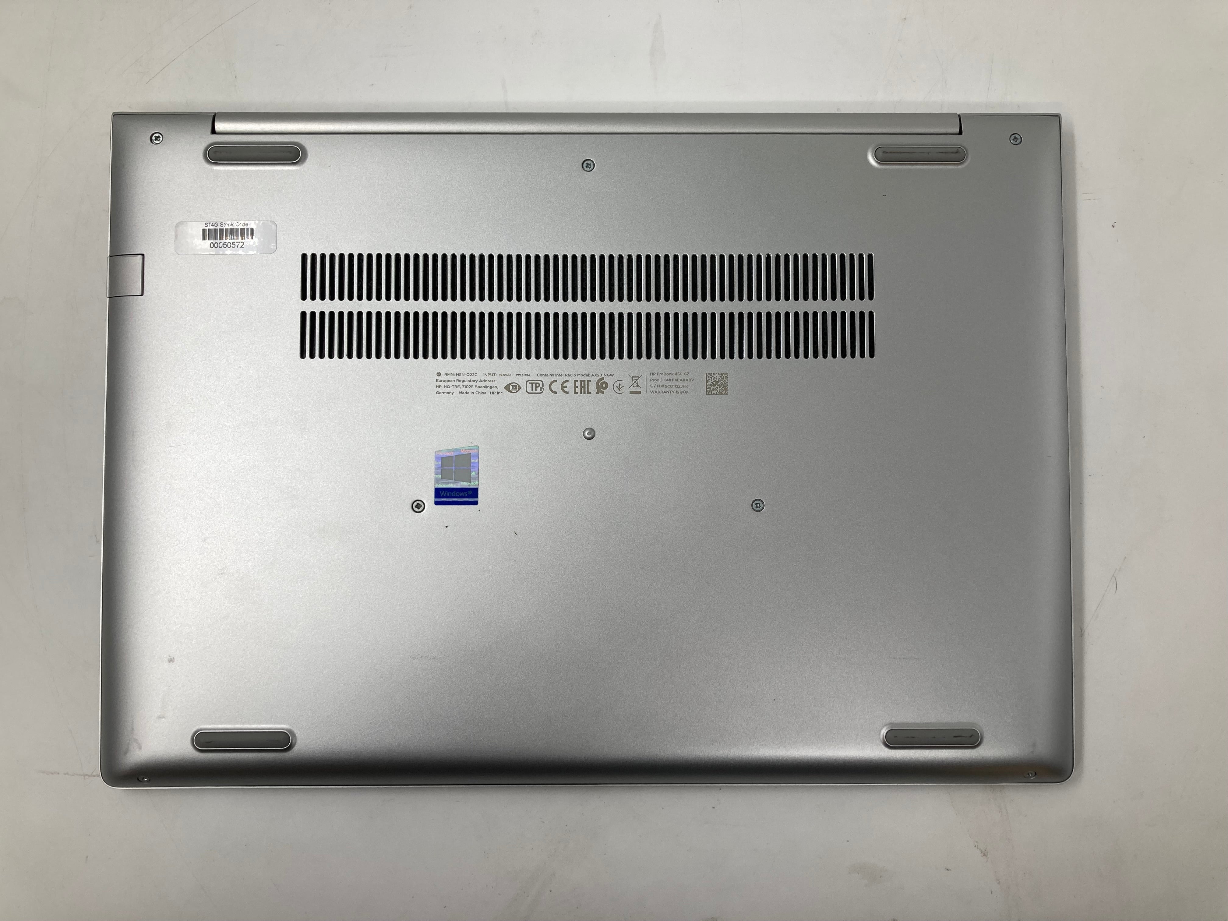 HP Laptop ProBook 450 G7 i5 10th Gen 16GB RAM 256GB SSD W11