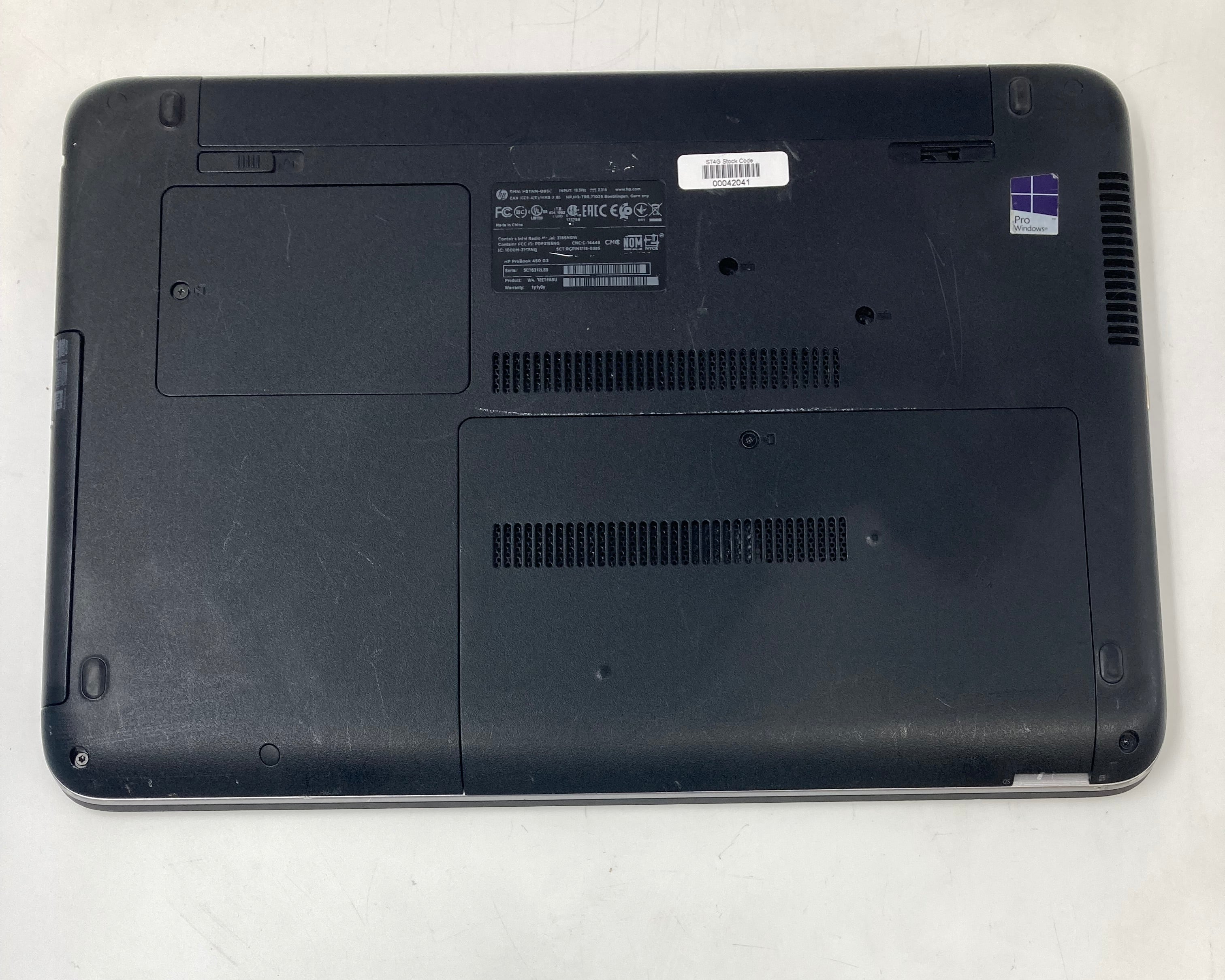 HP Laptop ProBook 450 G3 15.6" i5-6200 4GB RAM No SSD No OS *Spares*