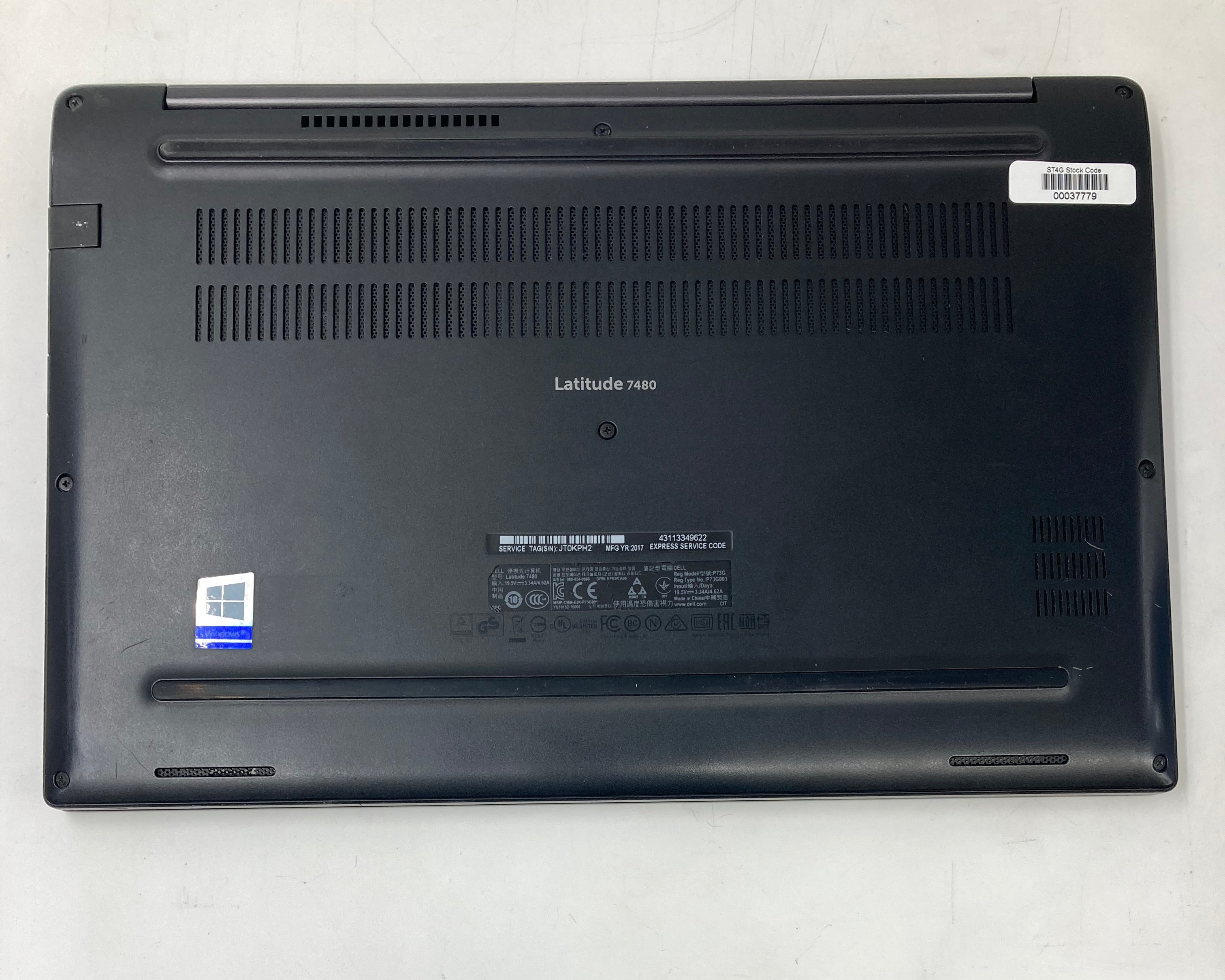 Dell Laptop Latitude 7480 14" i5-7300U 8GB RAM 256GB SSD W10 OS