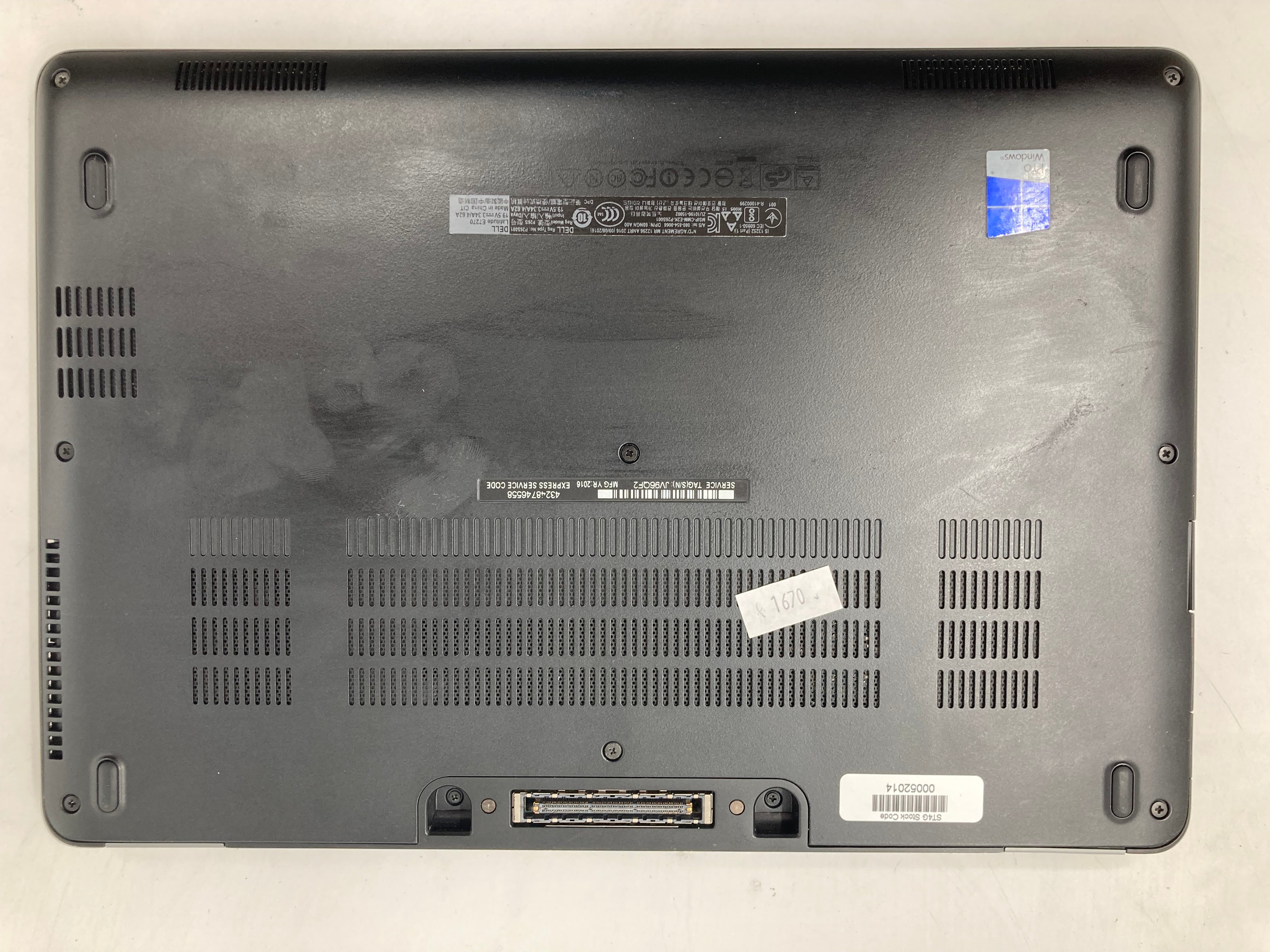Dell Latitude E7270 12" Screen i7 6th Gen 8GB RAM No SSD Spares