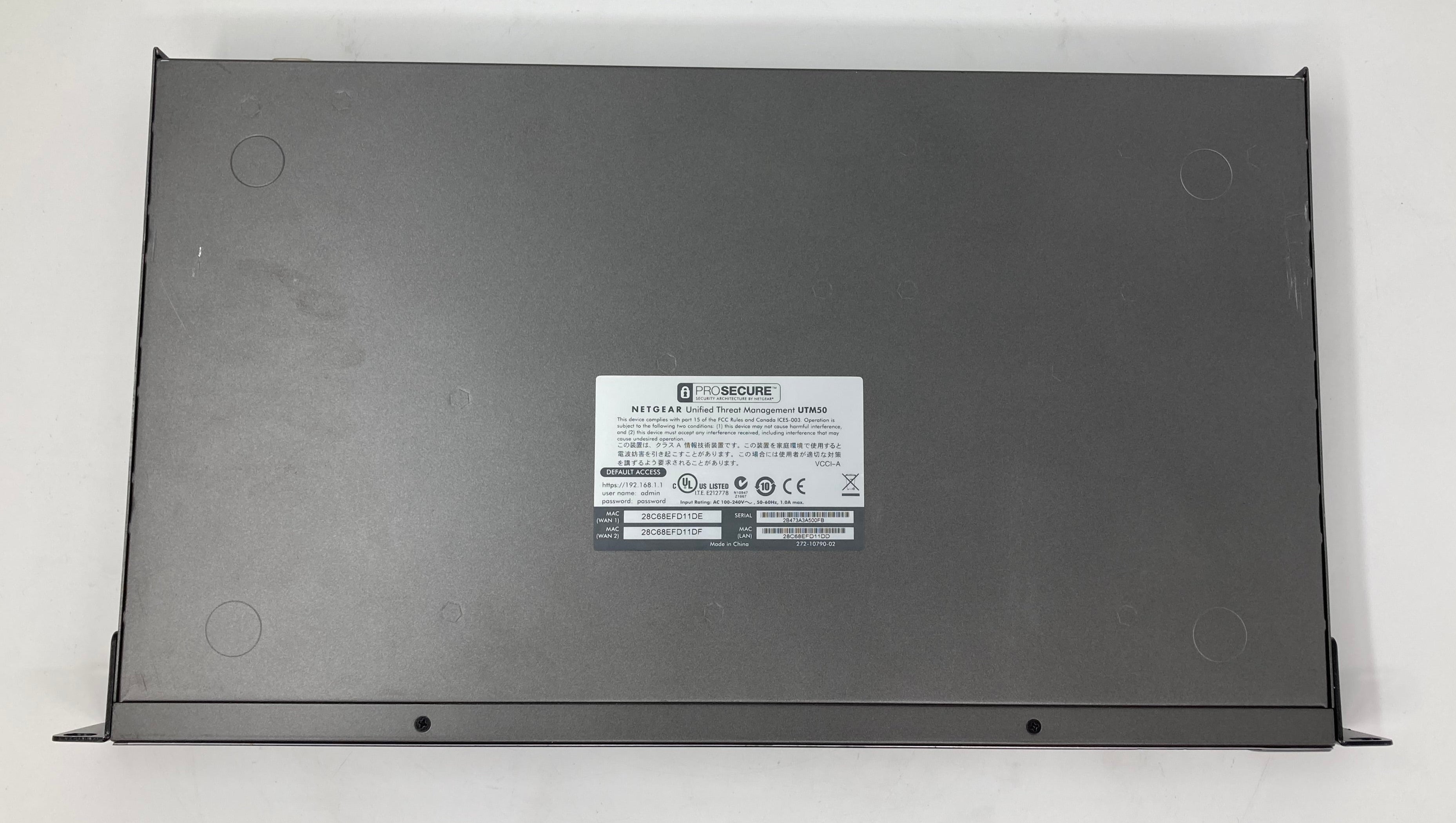 Netgear UTM50 ProSecure Unified Threat Management Switch Firewall