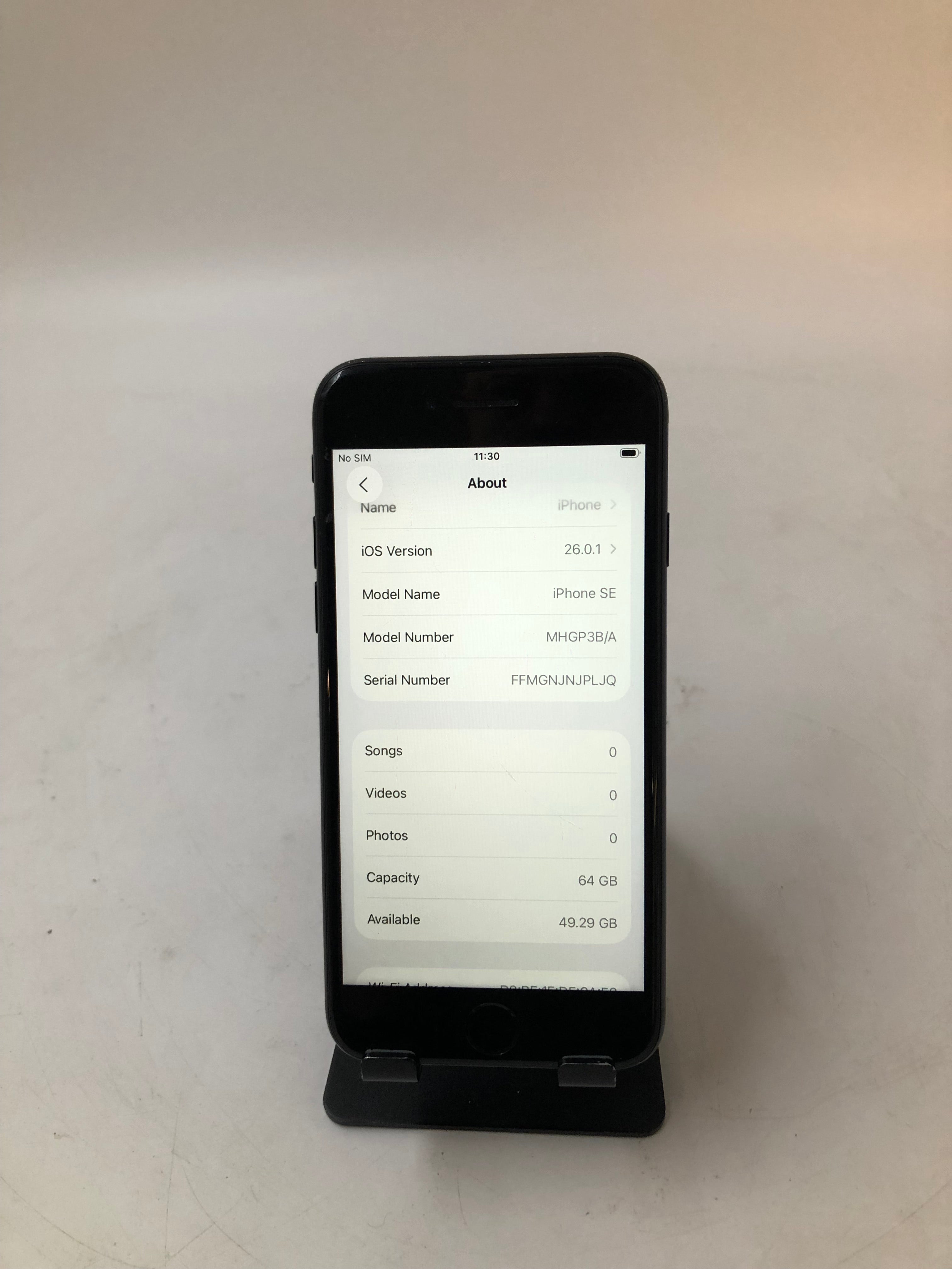 Apple iPhone SE 2nd Gen 5" Screen 2020 64GB Storage Black