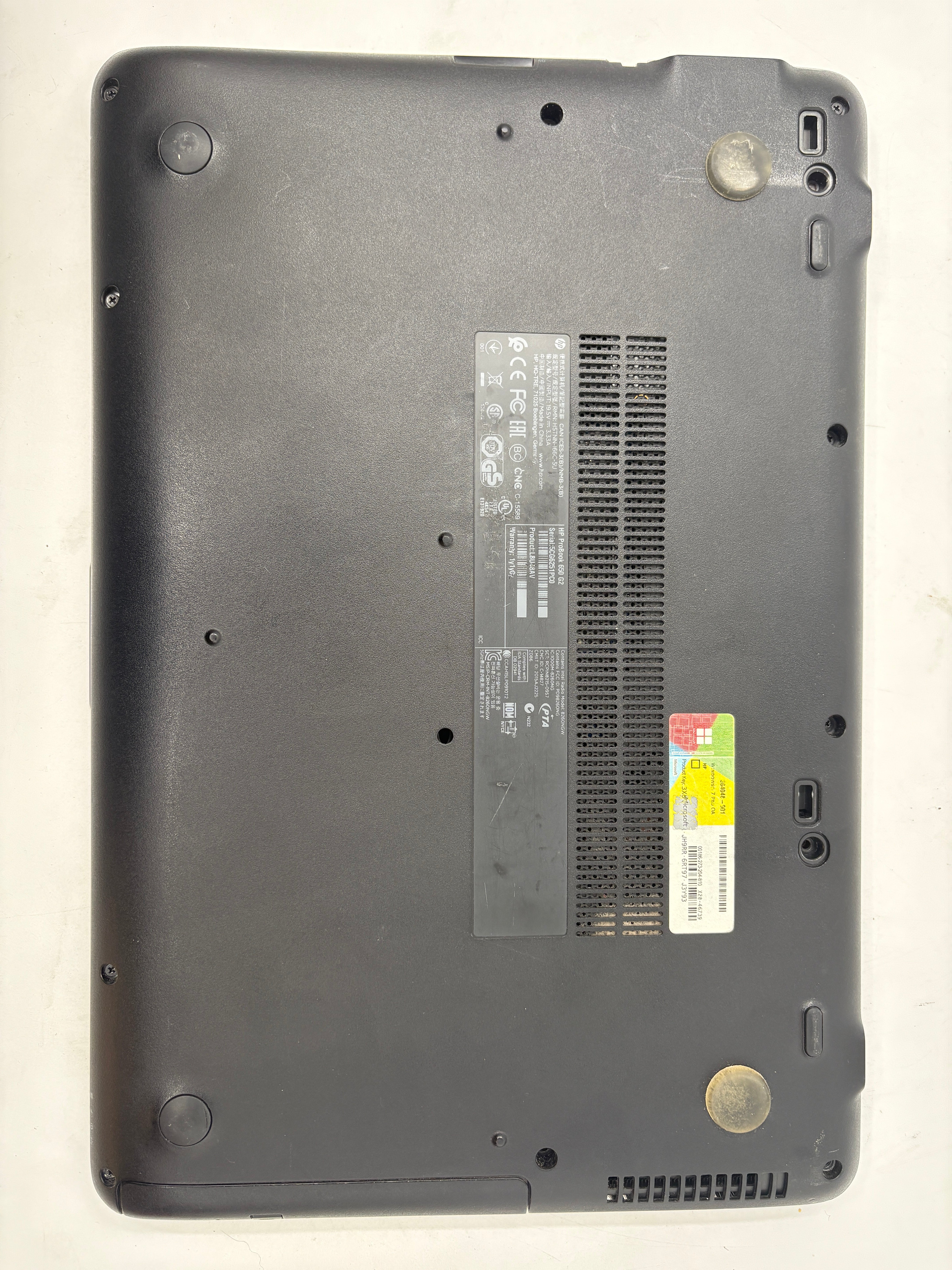 HP Laptop ProBook 650 G2 15.6" i5 6th Gen 16GB RAM 128GB SSD W10