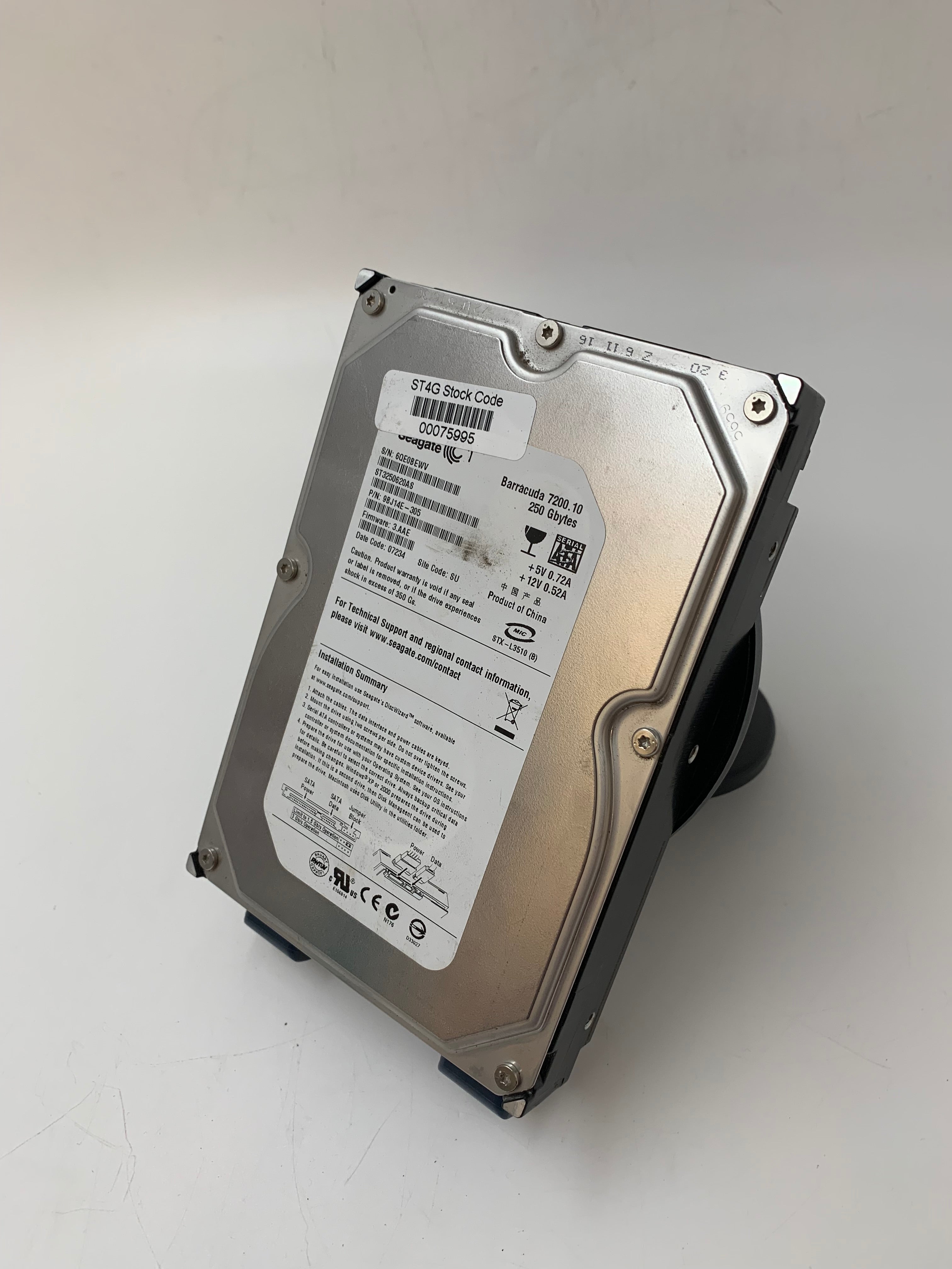 Mixed Brands HDDs | 250GB/500GB/1TB | SATA | 3.5 inch | Lot of 4