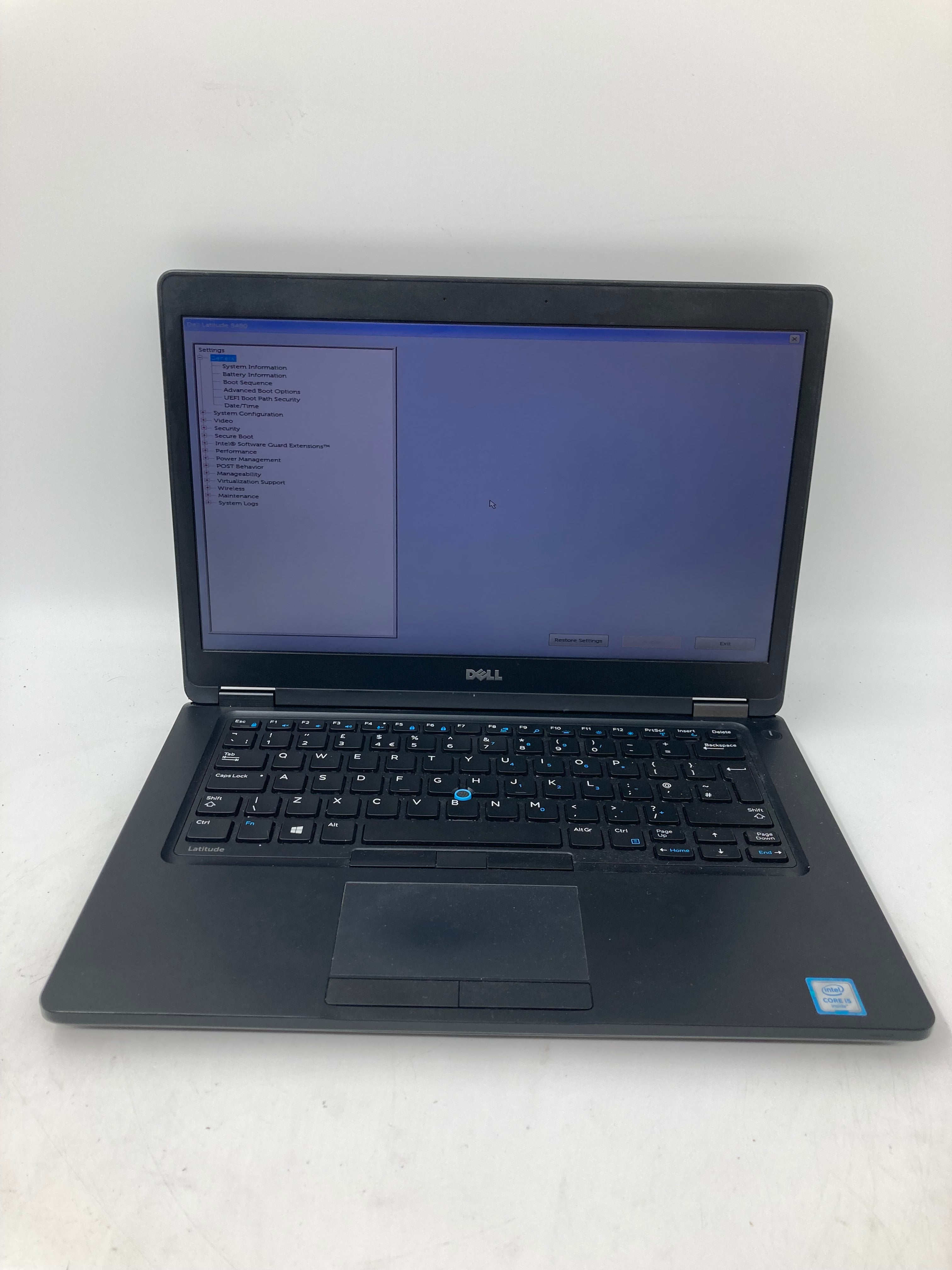 Dell Latitude 5480 14" Screen i5 6th Gen 8GB RAM No SSD -Spares-