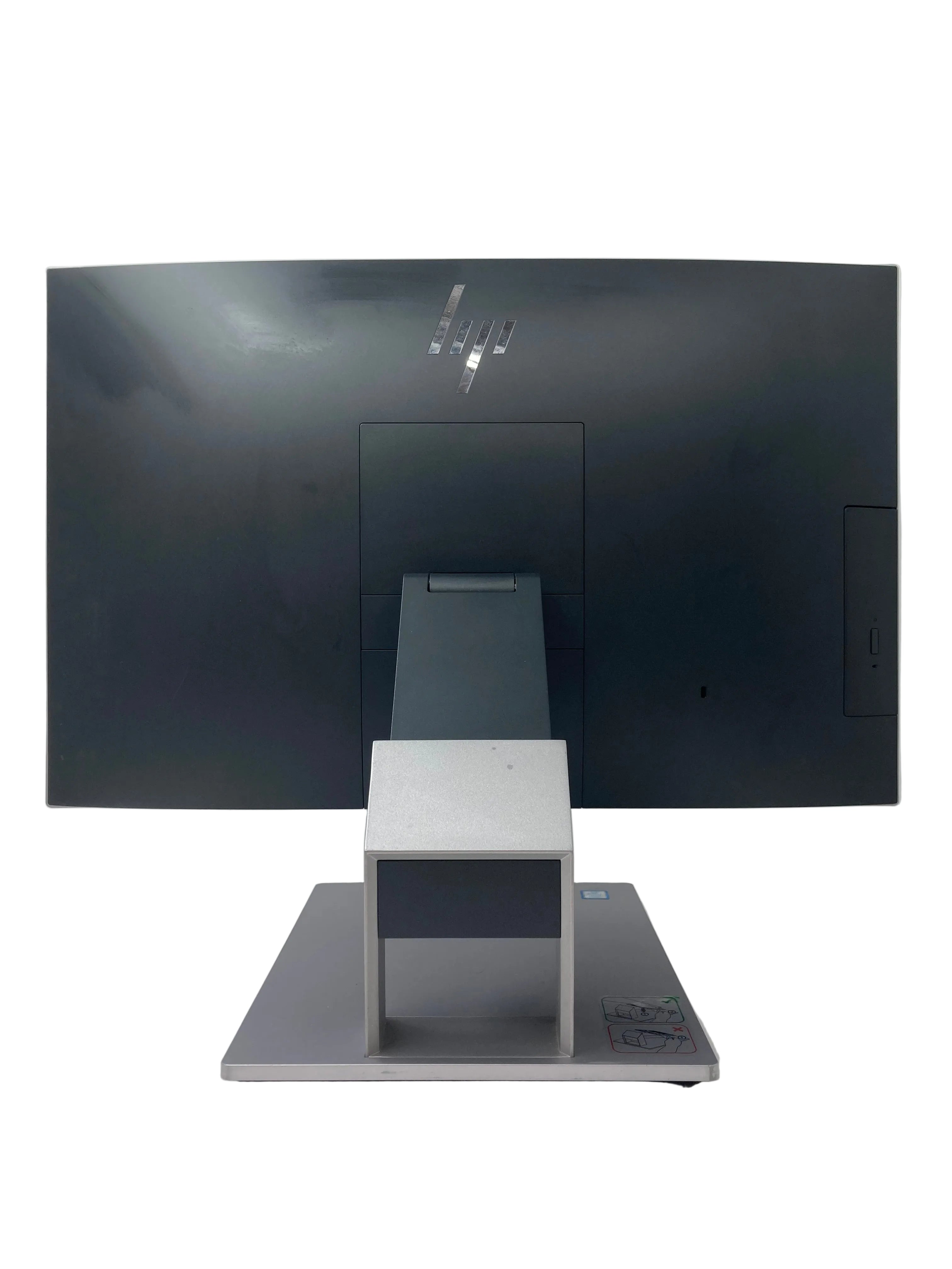 HP EliteOne 800 G3 back view showing logo