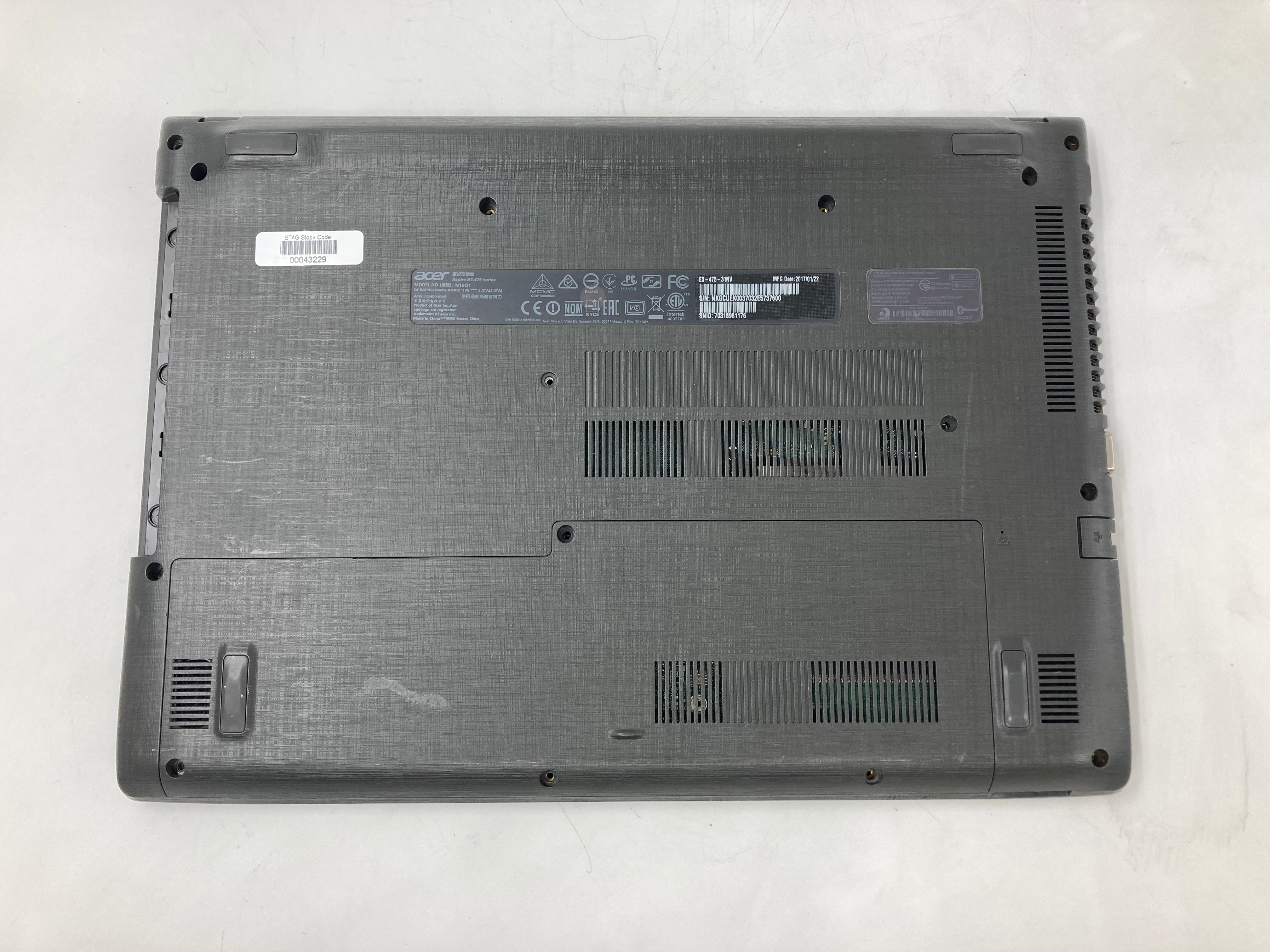 Acer Laptop Aspire 14 N16Q1 14" i3 6th Gen No RAM No HDD *Spares*