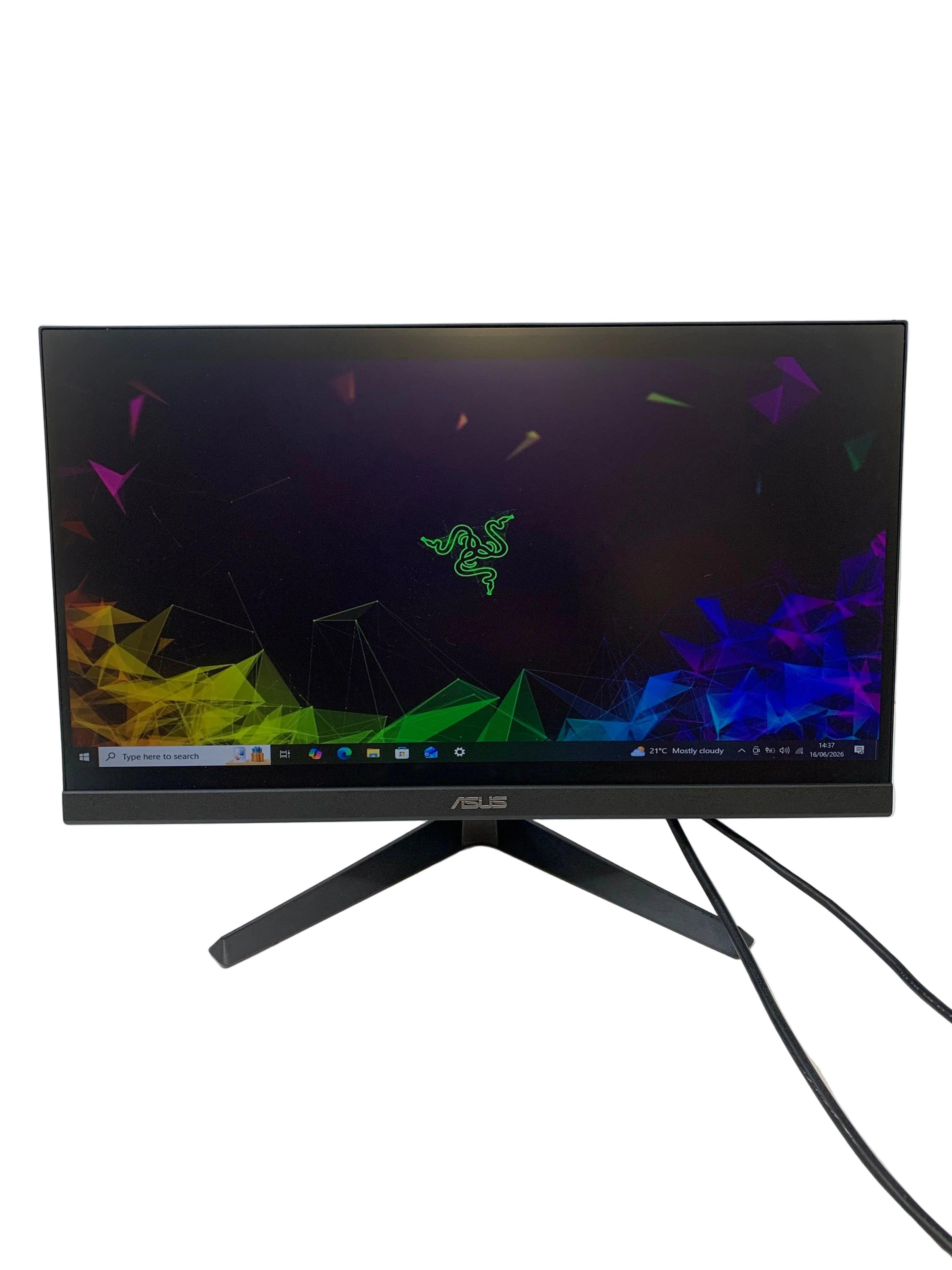 Asus VY229HE Monitor, 22" FHD (1920 x 1080) IPS, 75Hz Refresh, Blue Light Filter