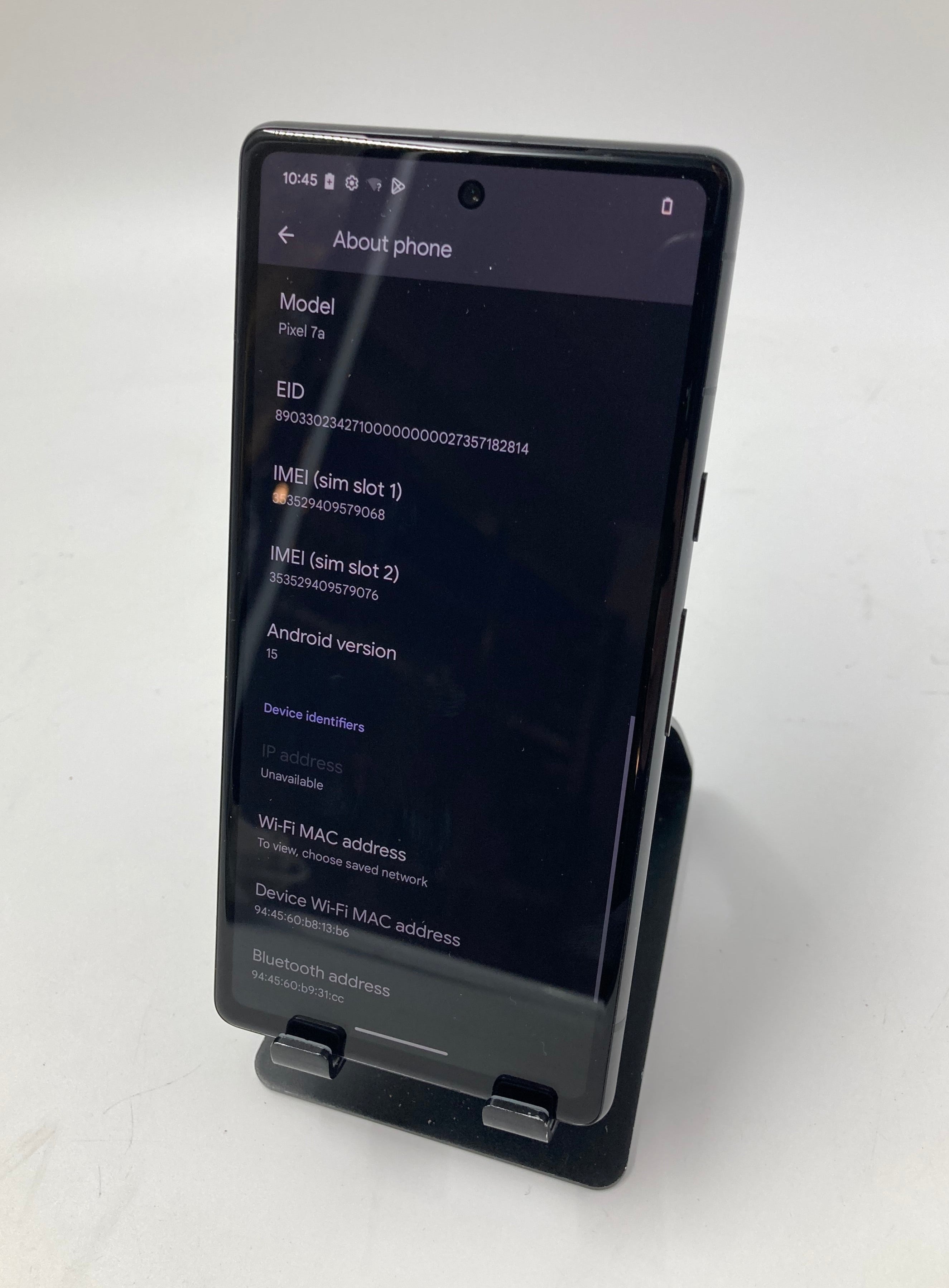 Google Pixel 7a 128GB Grey Sim Unlocked Android Phone