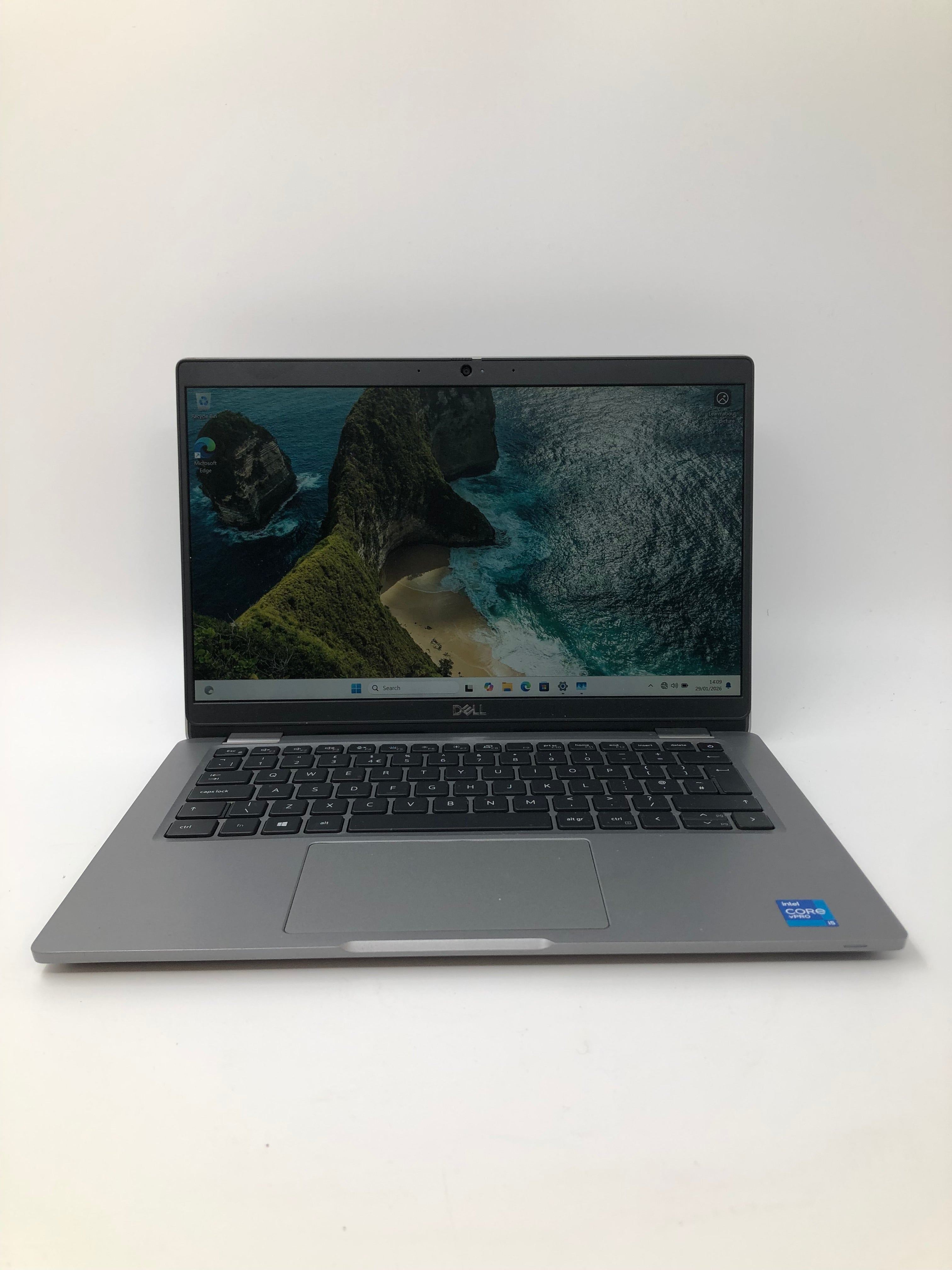 Dell Latitude 5320 front view showing keyboard and 13" screen