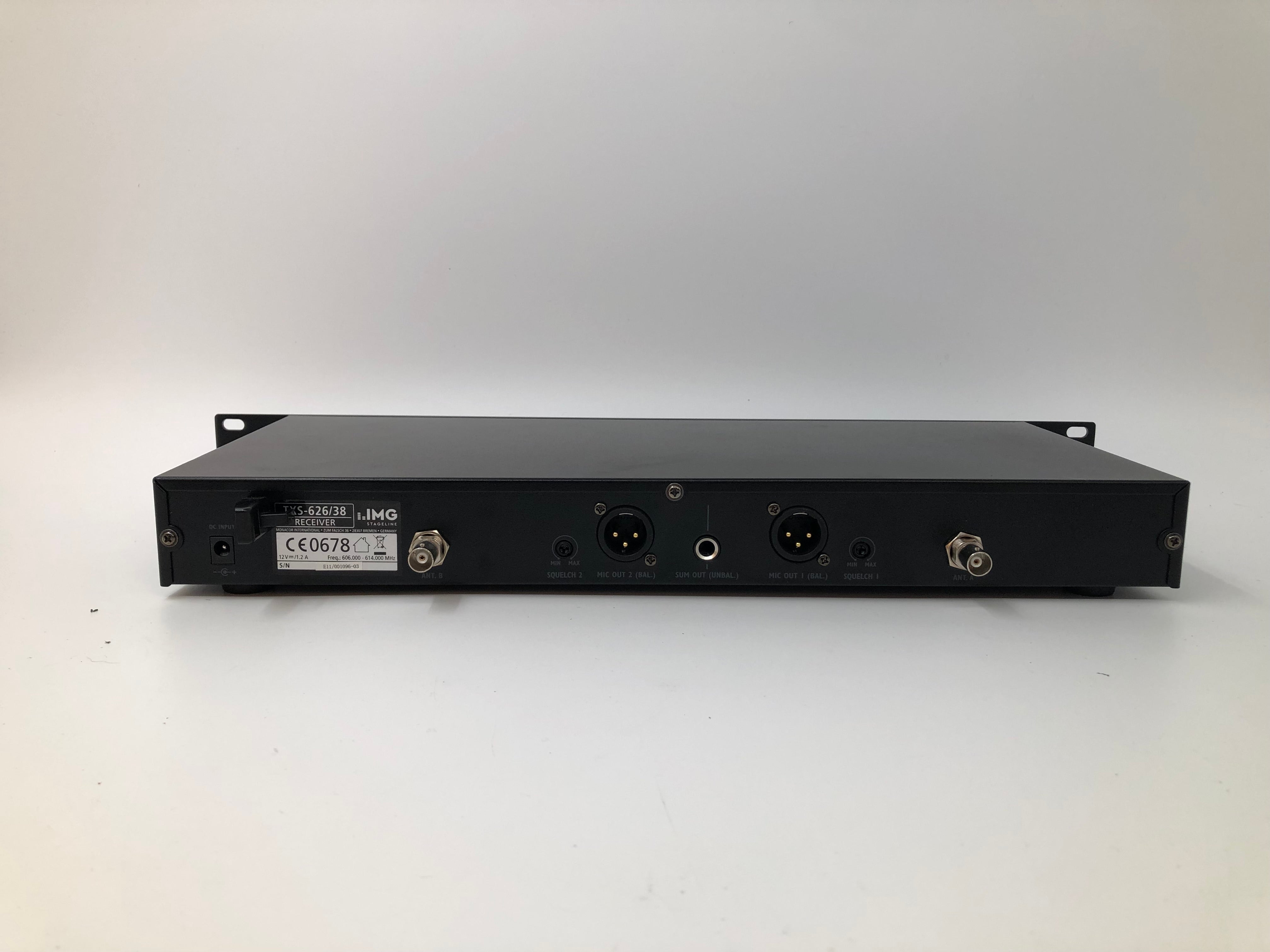 IMG Stageline TXS-626/38 Dual Multifrequency UHF Receiver Unit, Licence Required