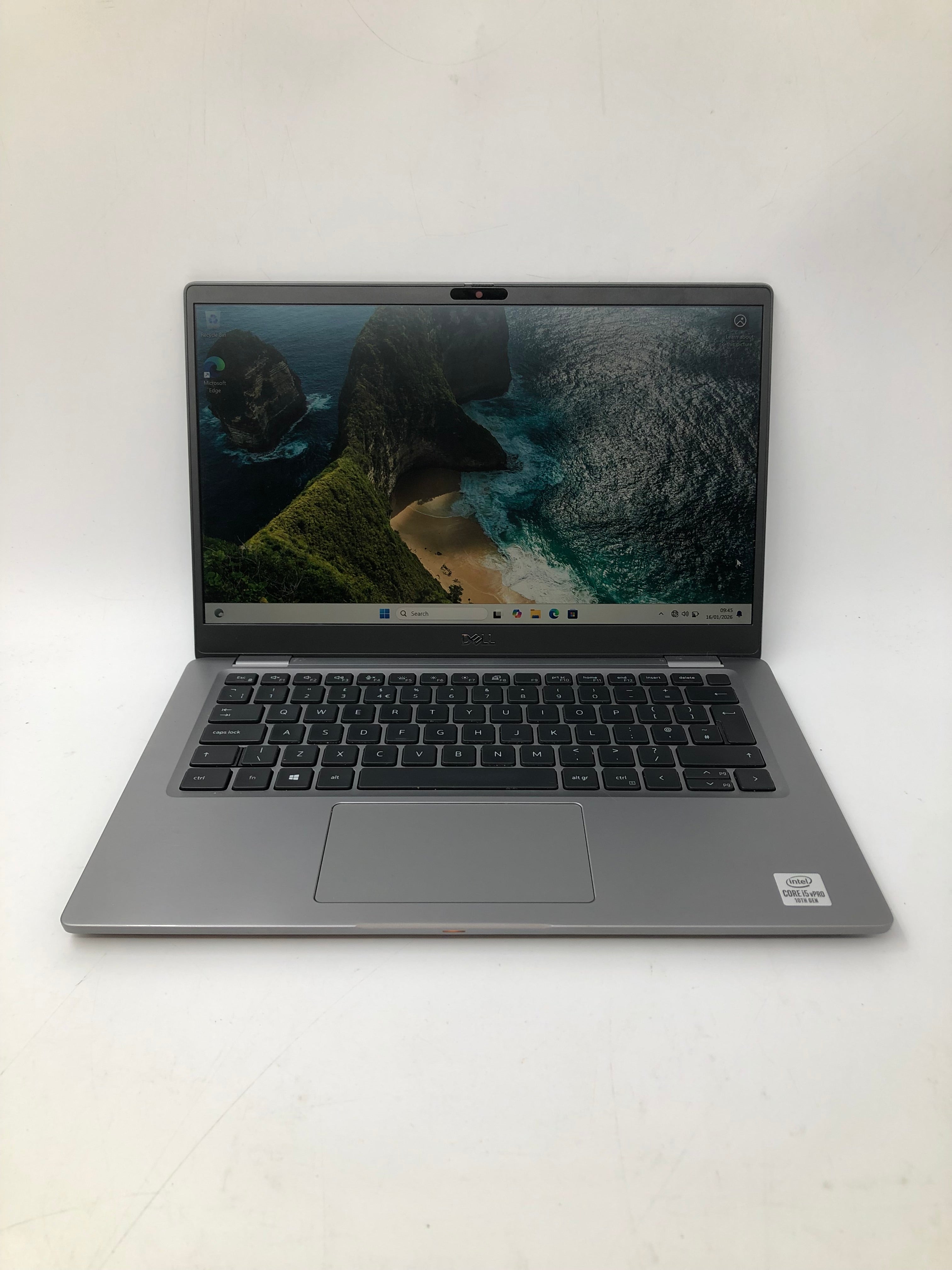 Dell Latitude 7310 front view showing keyboard and 13" screen