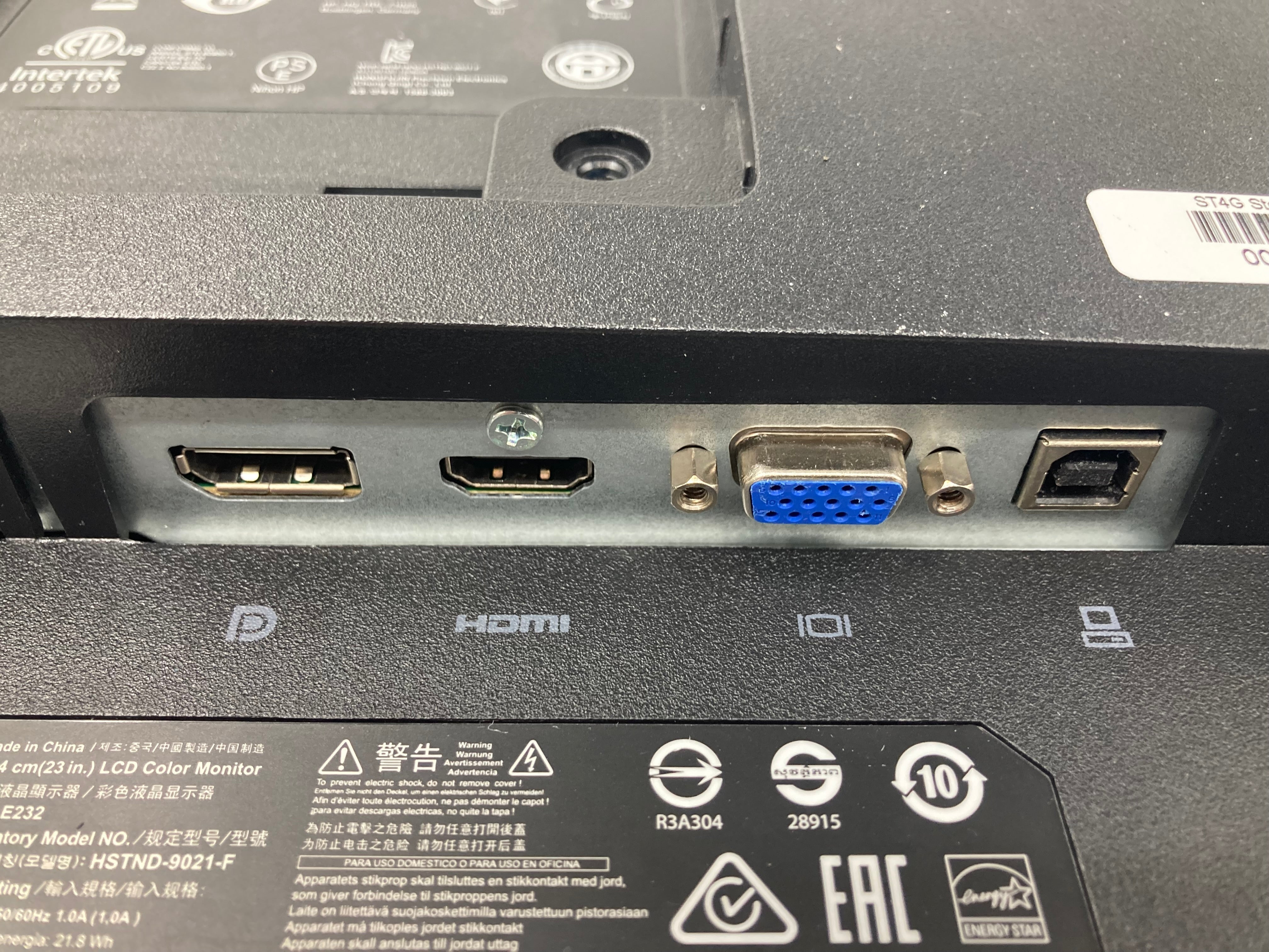 HP E232 23" Monitor HD VGA Display Port  HDMI Port Lot Of 6