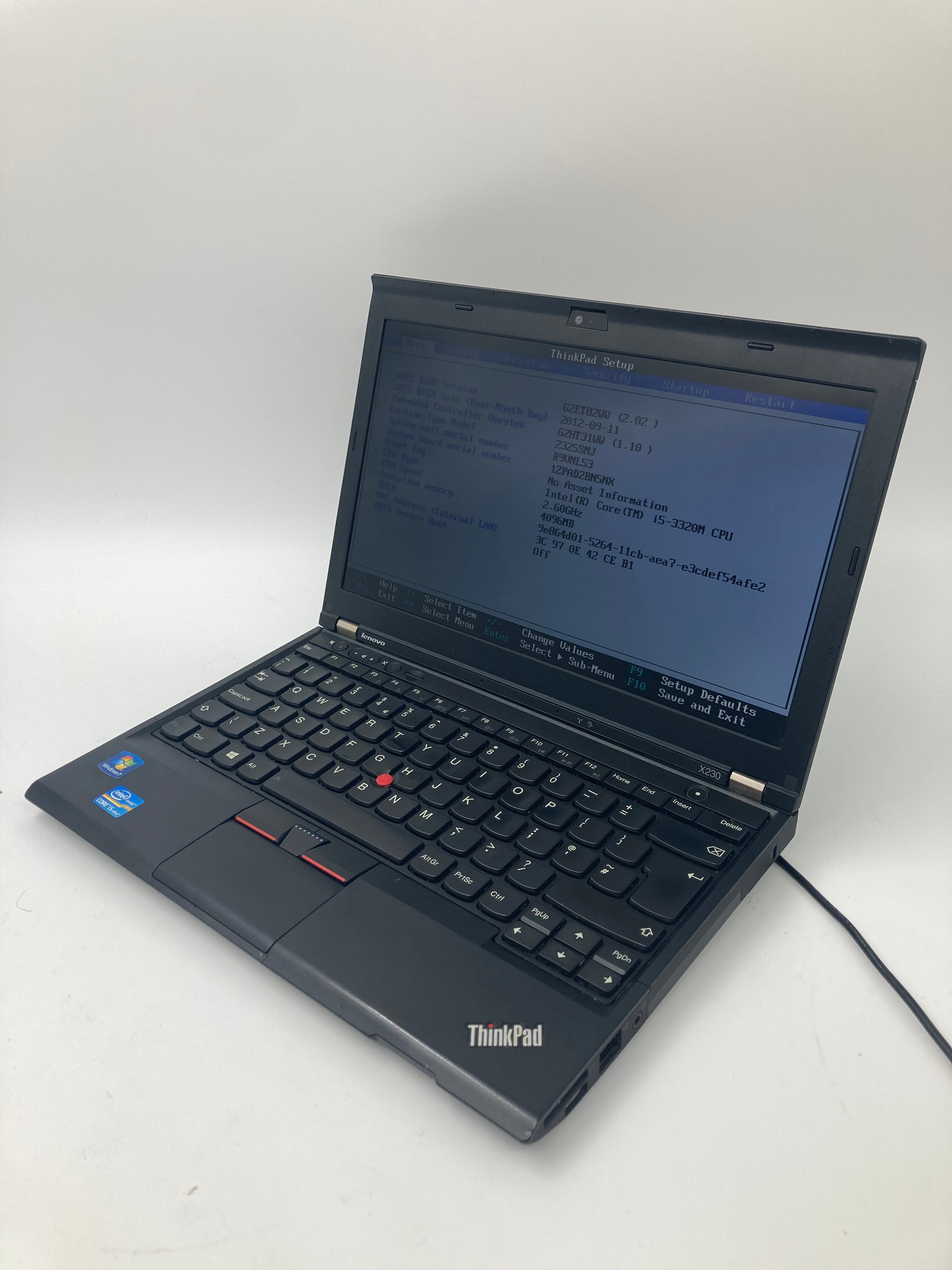 Lenovo ThinkPad X230 12" Screen i5 3rd Gen 4GB RAM No HDD No OS *Spares*