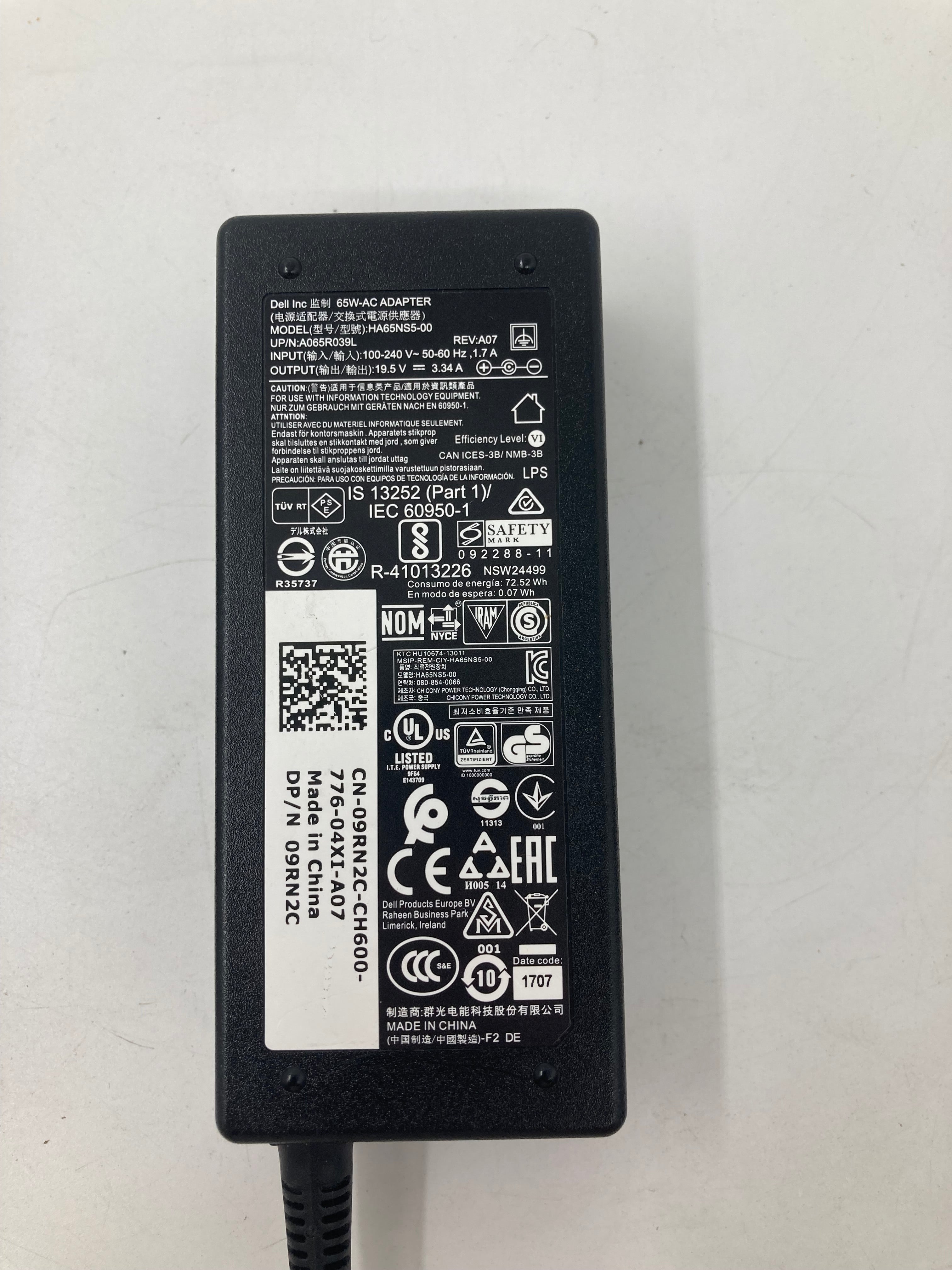 10x Batch Dell Big Tip AC Adapter 65W
