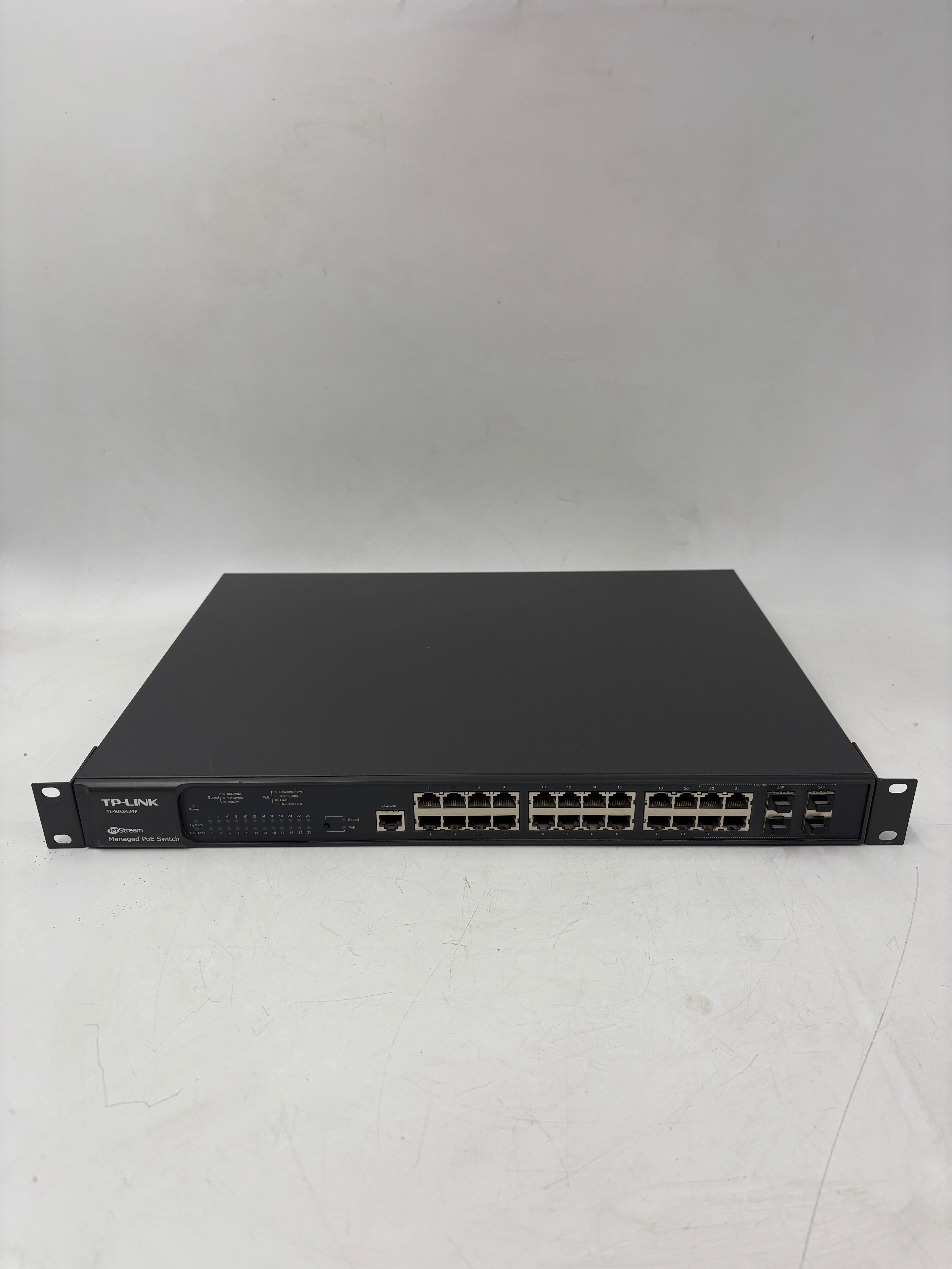 TP-Link TL-SG2428P Jetstream Smart Switch, 24 Port PoE+ Rack-mountable