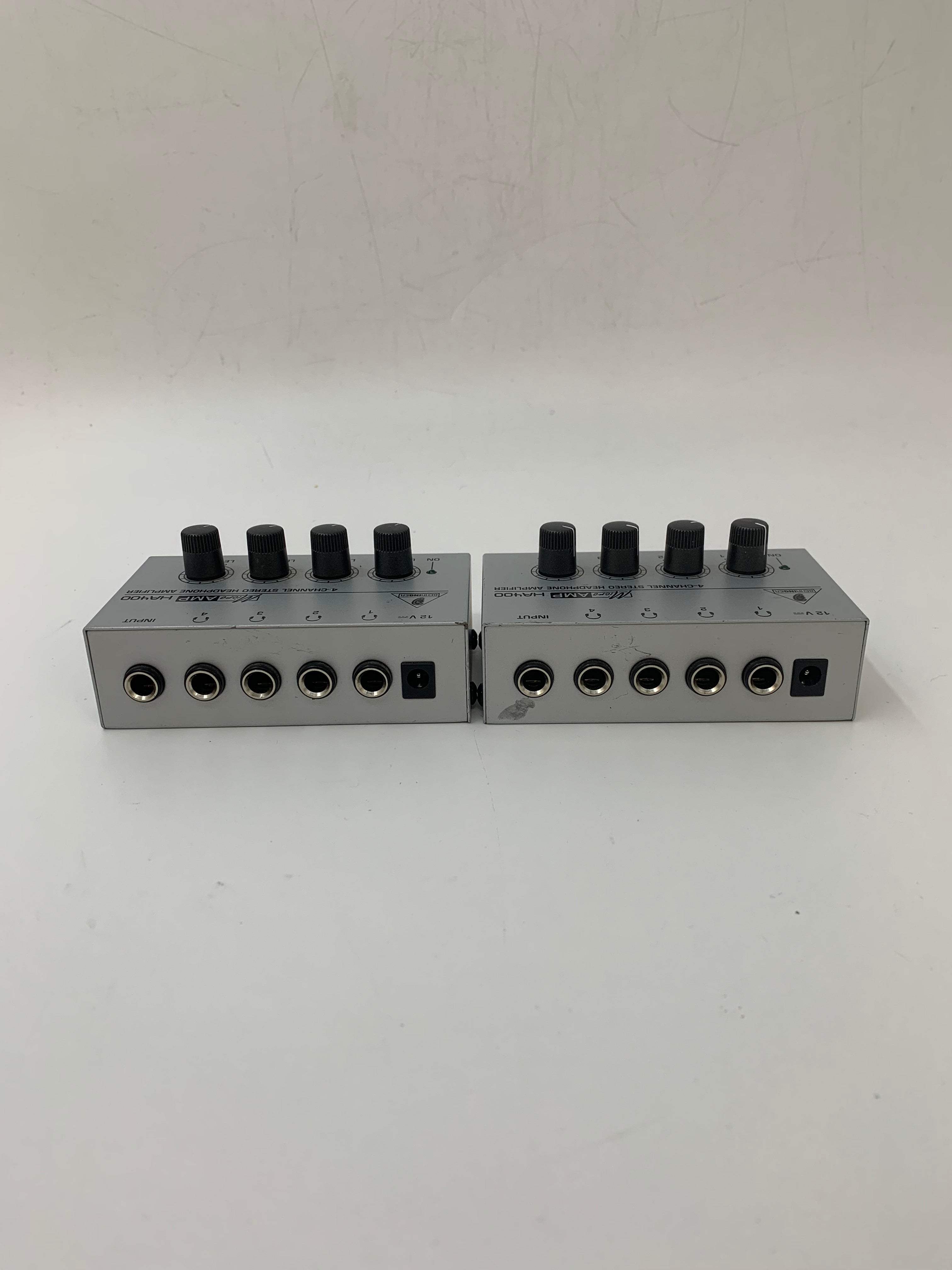 Behringer MicroAmp HA400, 4-Channel Stereo Headphone Amplifier, Lot of 2