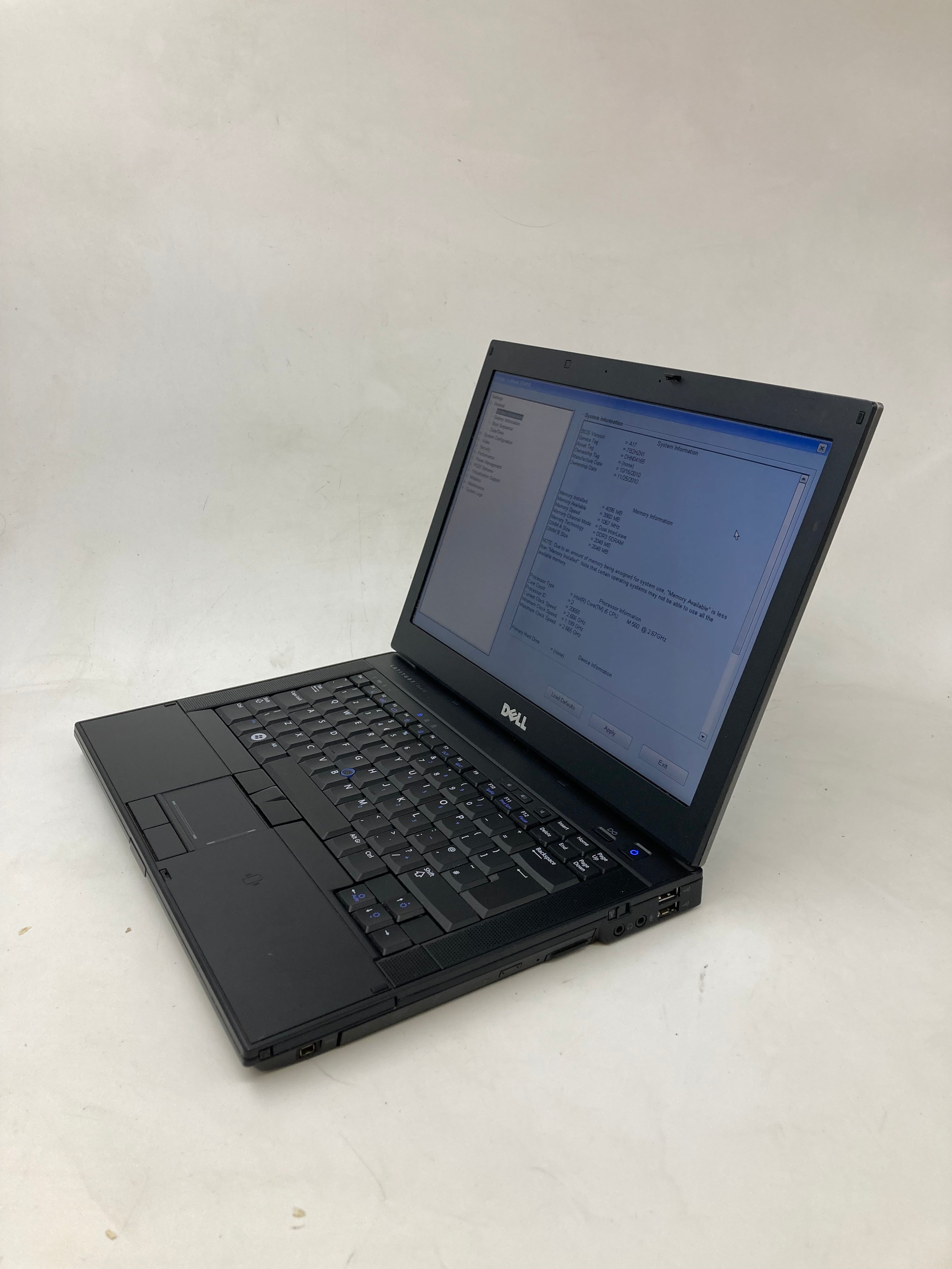 Dell Laptop Latitude E6410 14" Screen I5 M560 4GB Ram No Storage No OS