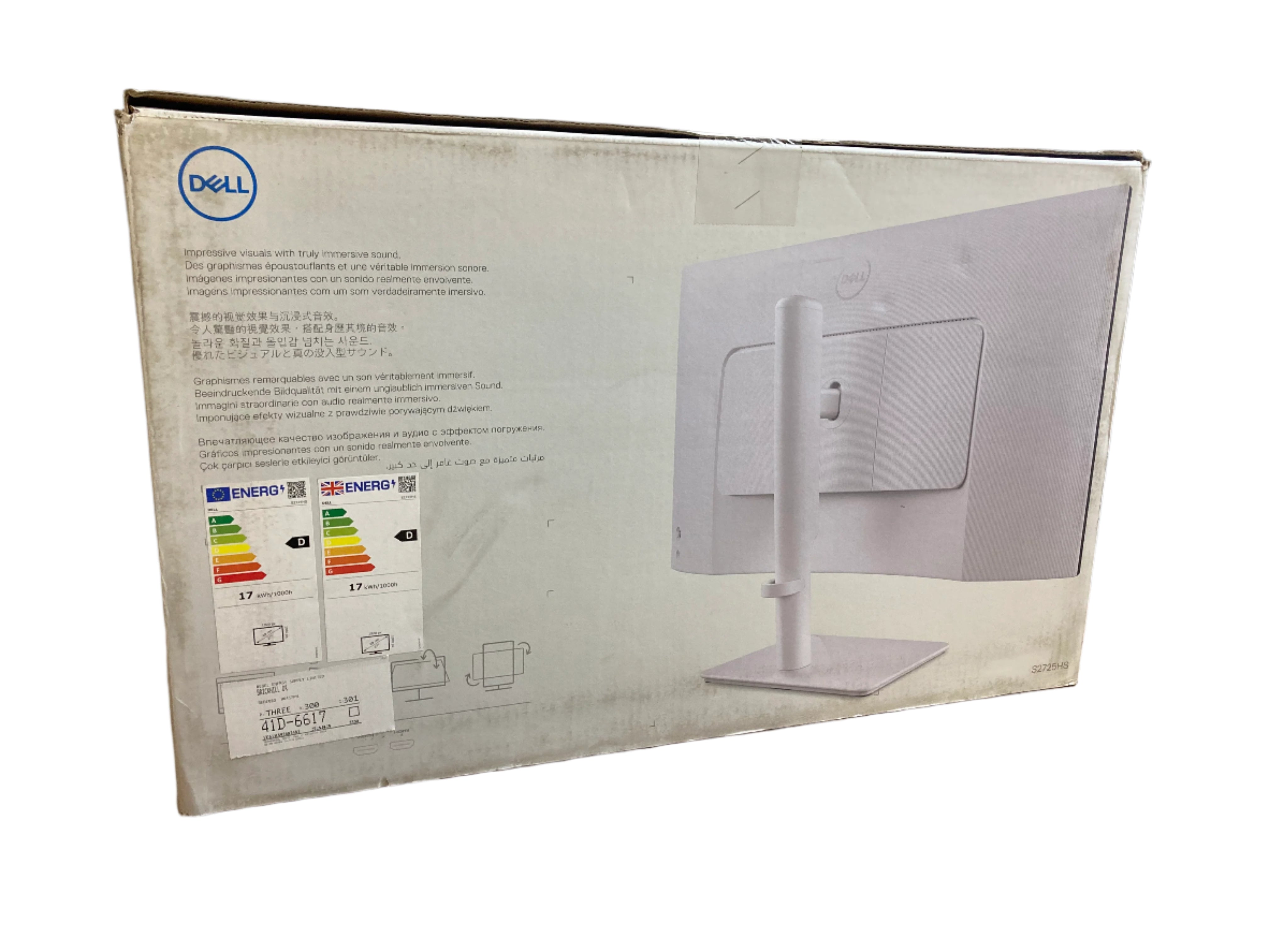 Dell Monitor S2725HS 27" 0MR3JV IPS FHD 100Hz HDMI Display Port