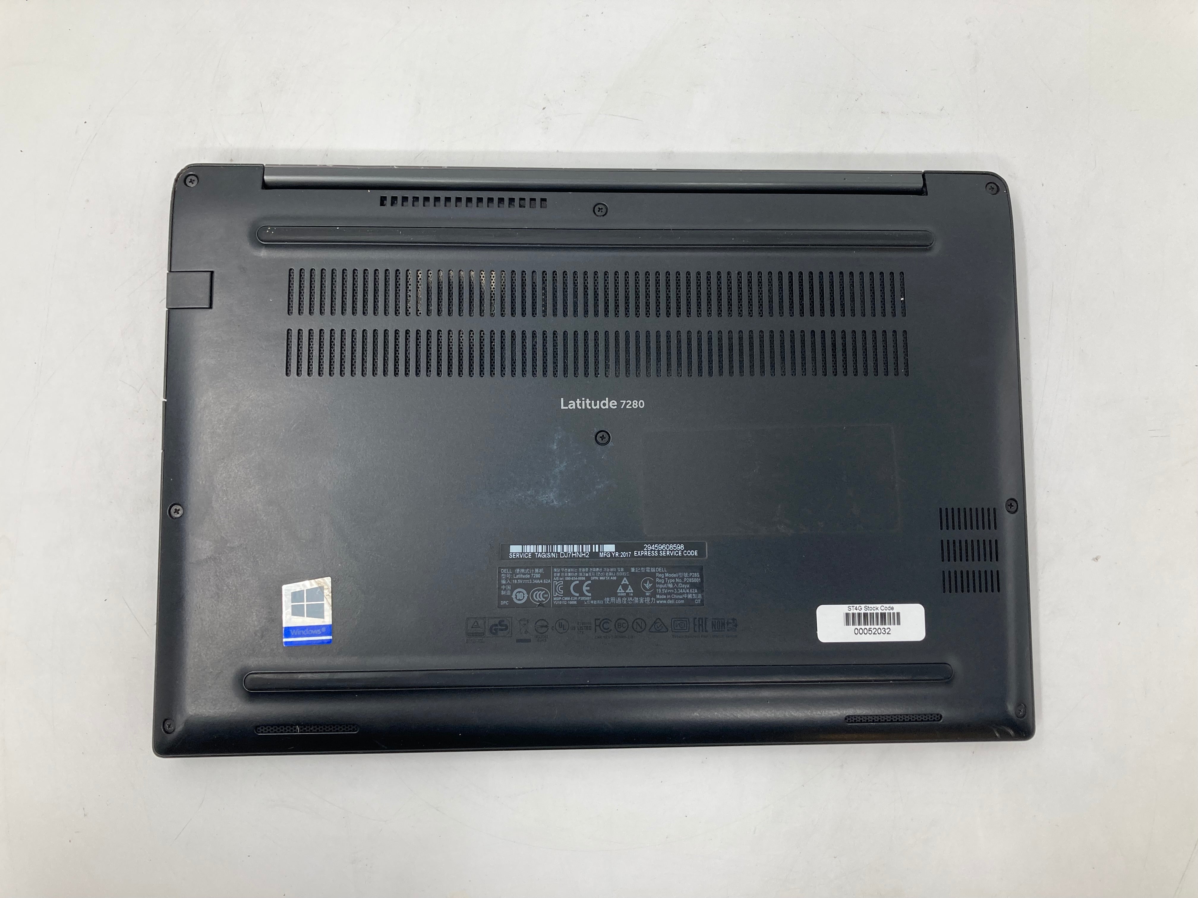 Dell Laptop Latitude 7280 12" i7 7th Gen 8GB RAM No HDD No OS *Spares*