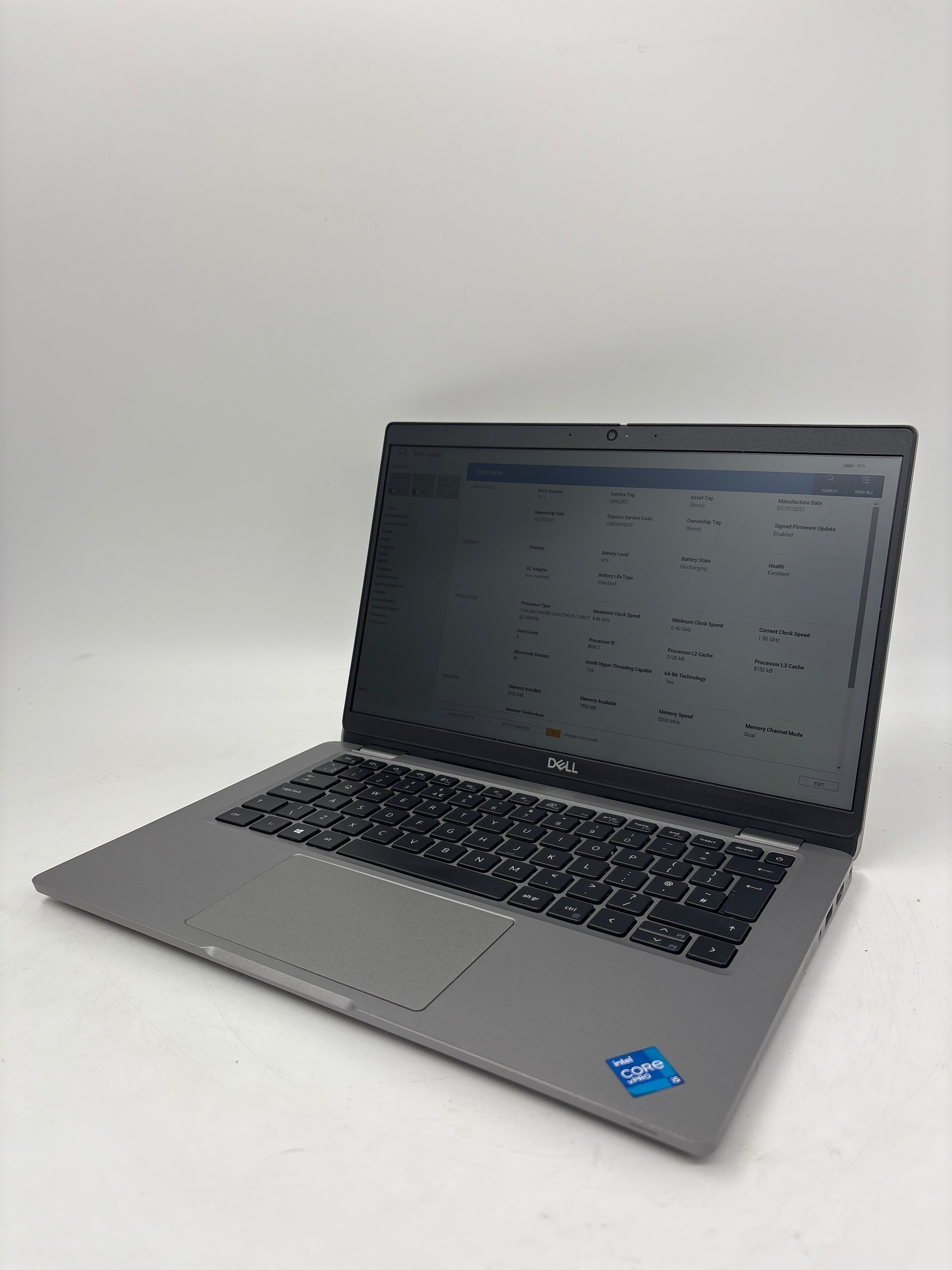 Dell Laptop Latitude 5320 13.3" Screen i5 11th Gen 8GB RAM 256GB SSD W11