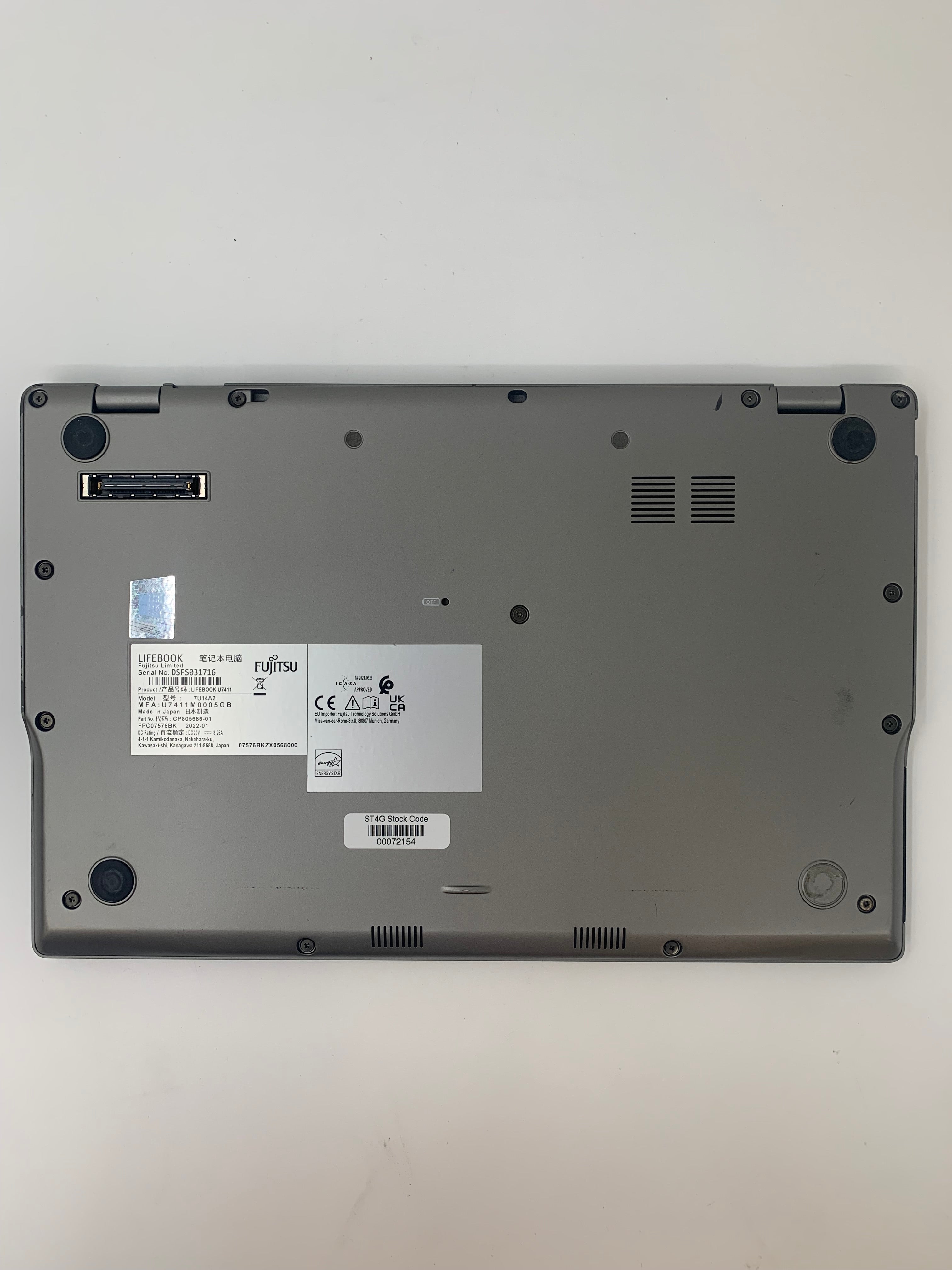 Fujitsu Lifebook U7411 Spares: 14" FHD, i7 11th Gen, 16GB RAM, 512GB SSD, W11 Pro