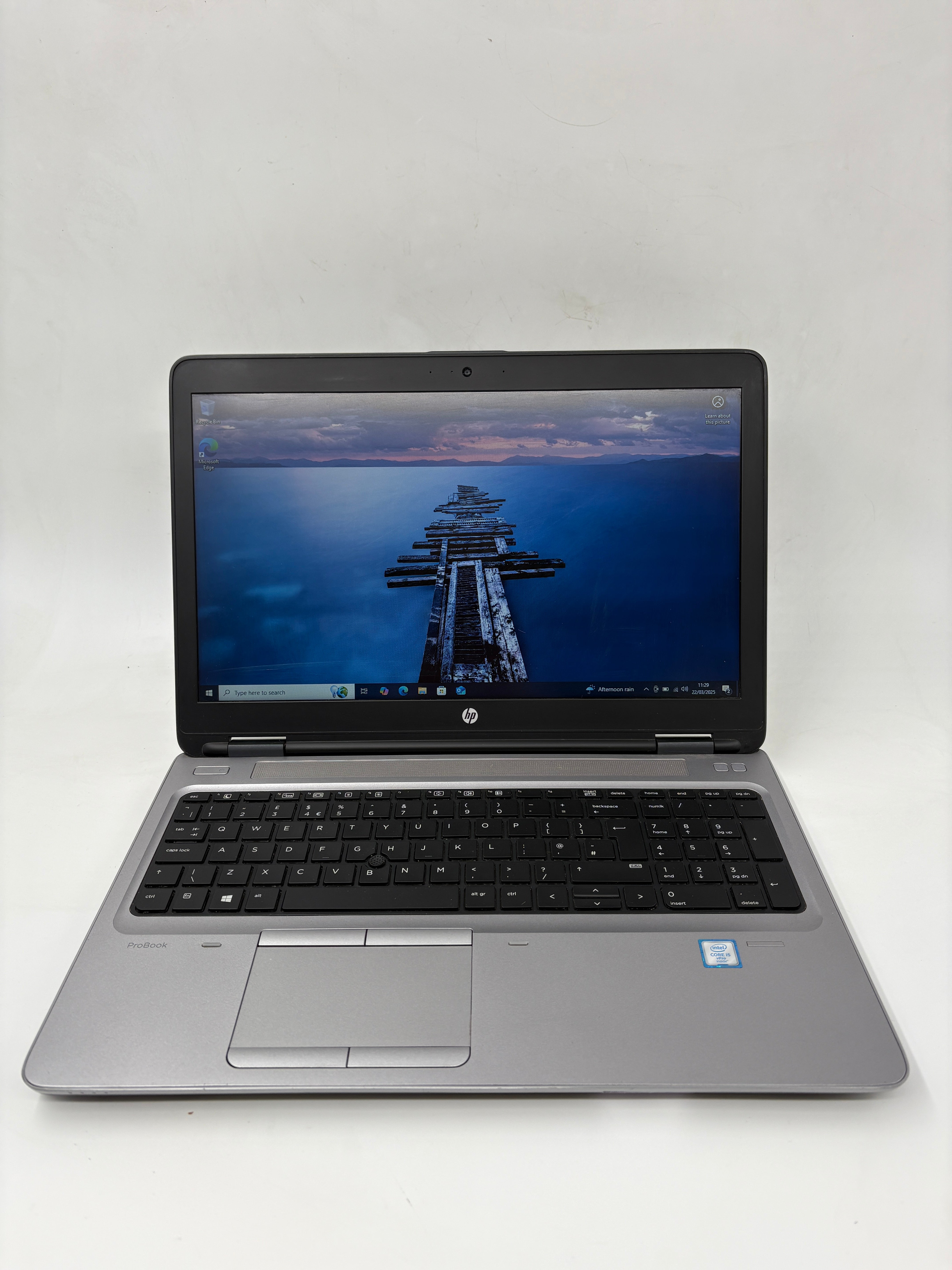 HP Laptop ProBook 650 G2 15.6" Screen i5 6th Gen 4GB RAM 128GB SSD W10 Pro