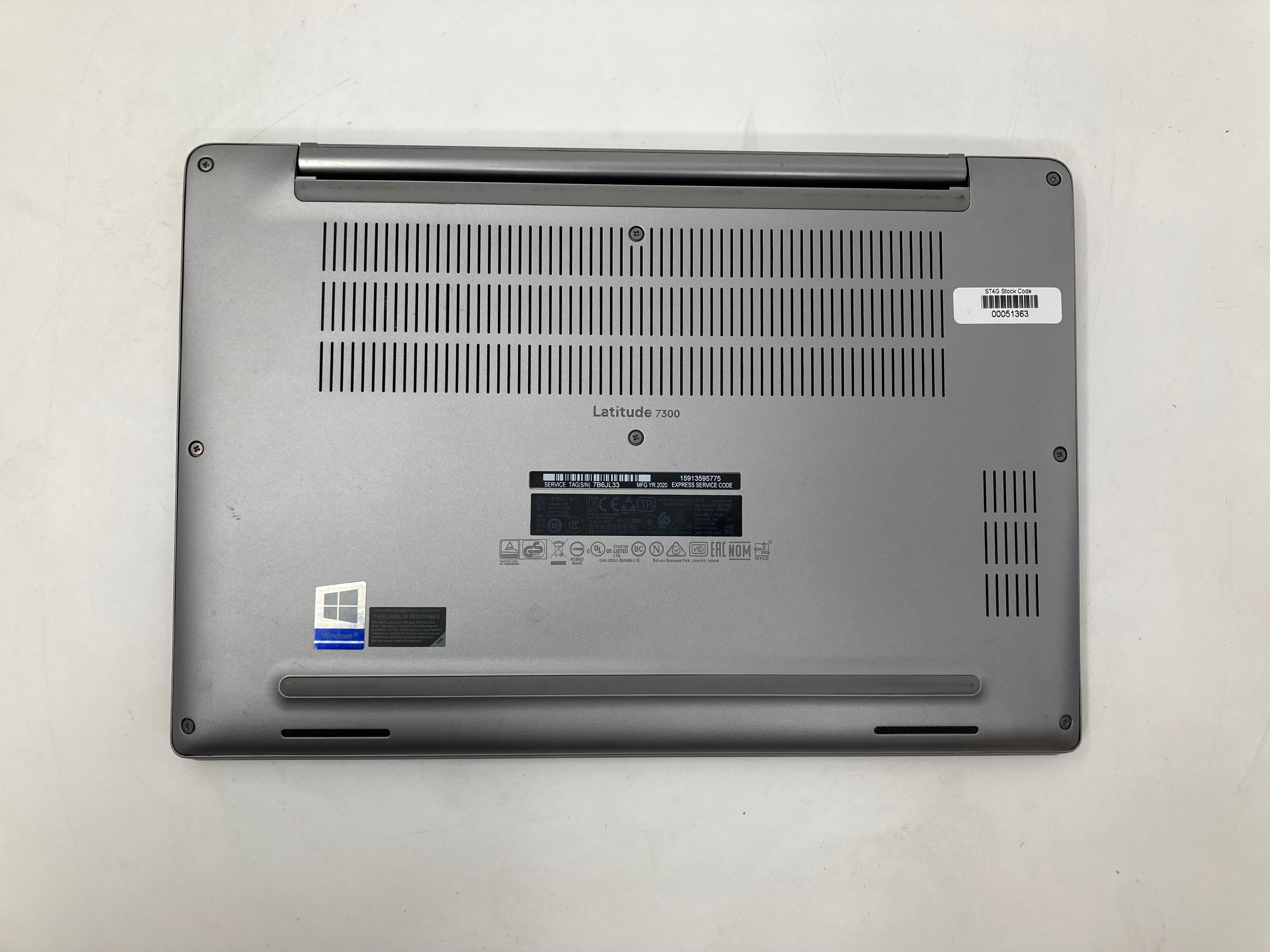 Dell Laptop Latitude 7300 13" i5 8th Gen 8GB RAM 256GB SSD No OS