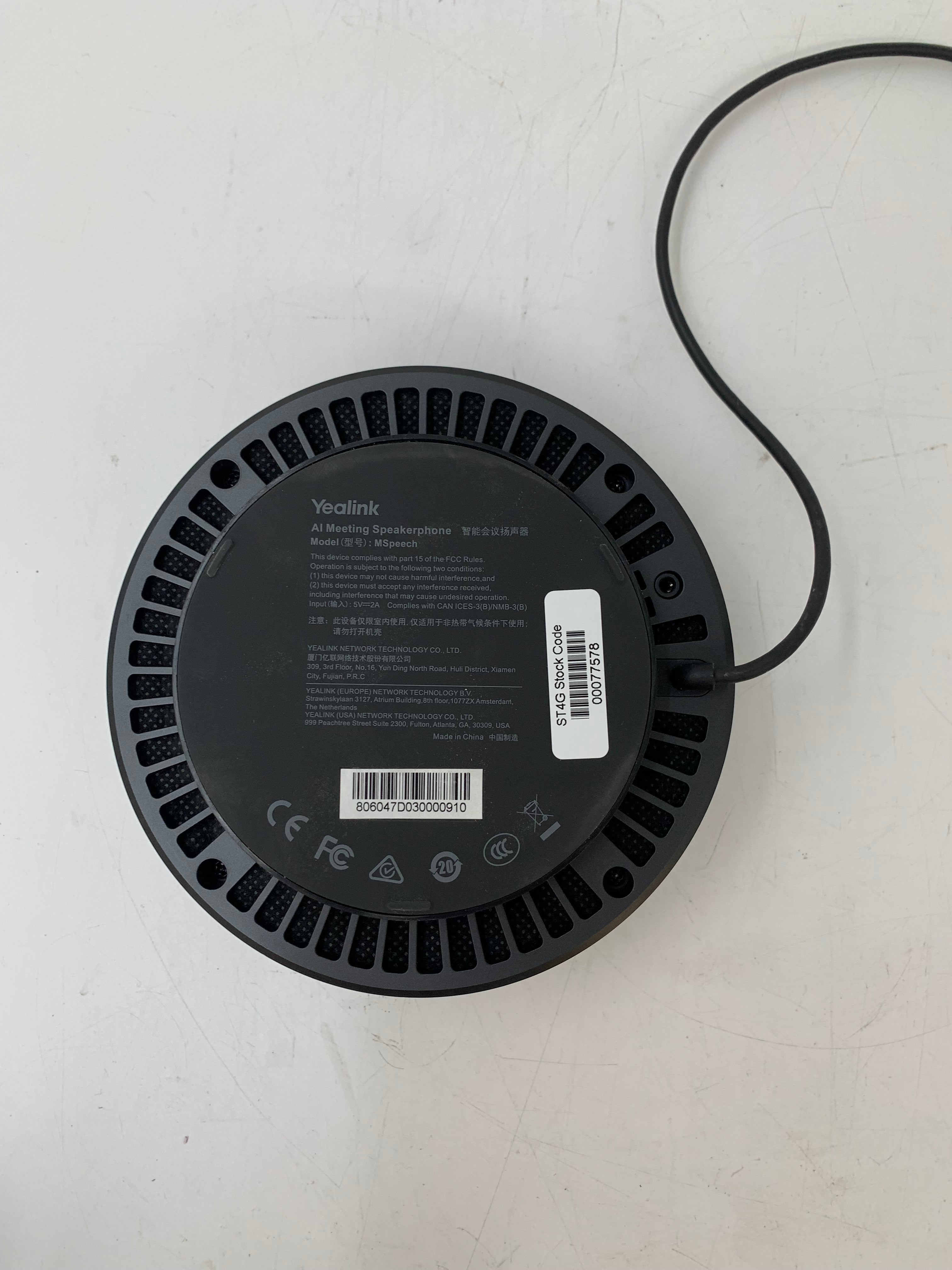 Yealink MSpeech | AI Meeting USB Speakerphone | Used
