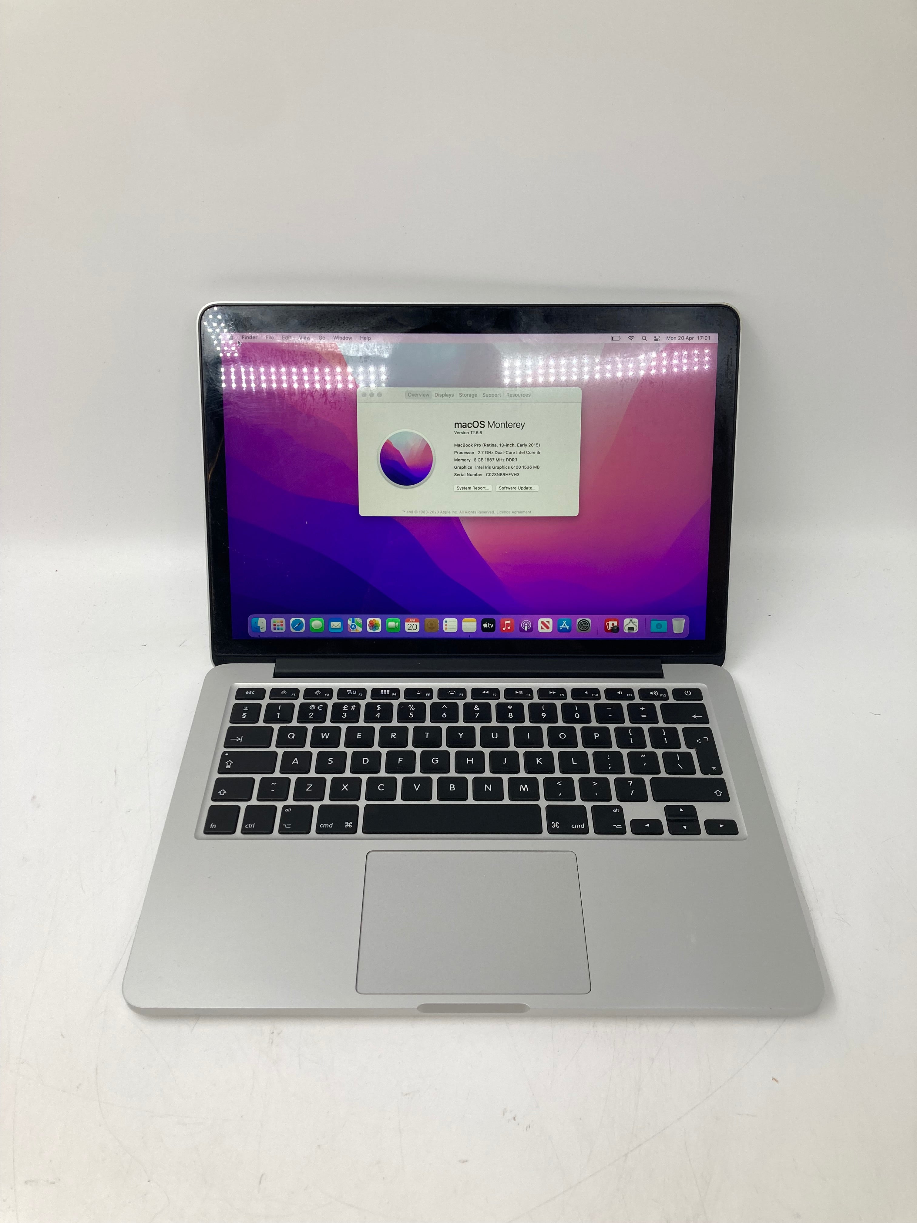 Apple Macbook Pro 2015 | 13" Retina | i5 5th Gen CPU | 8GB RAM | 128GB SSD | macOS