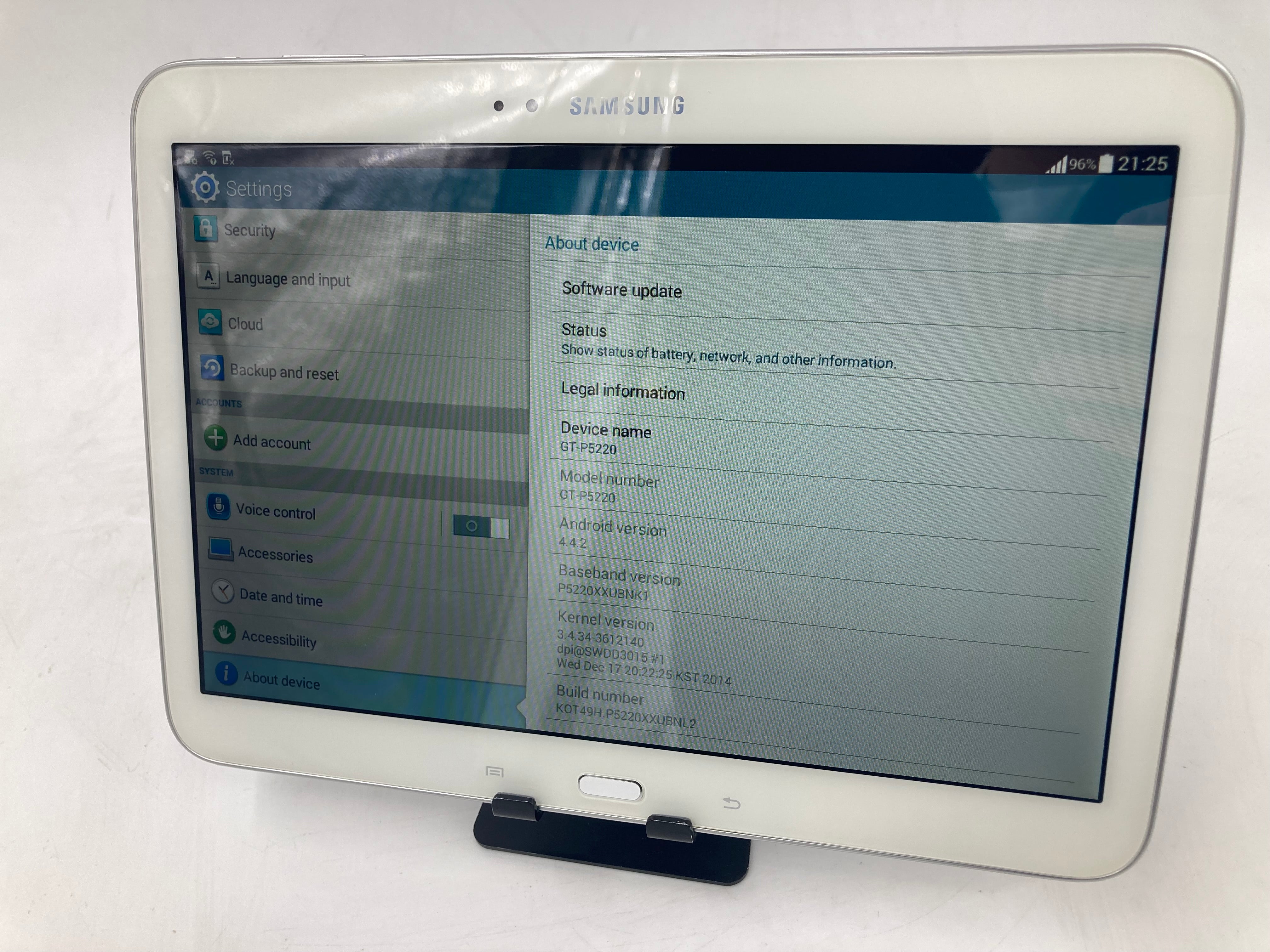 Samsung Tablet GT-P5220 Galaxy Tab 3 16GB 10.1" White